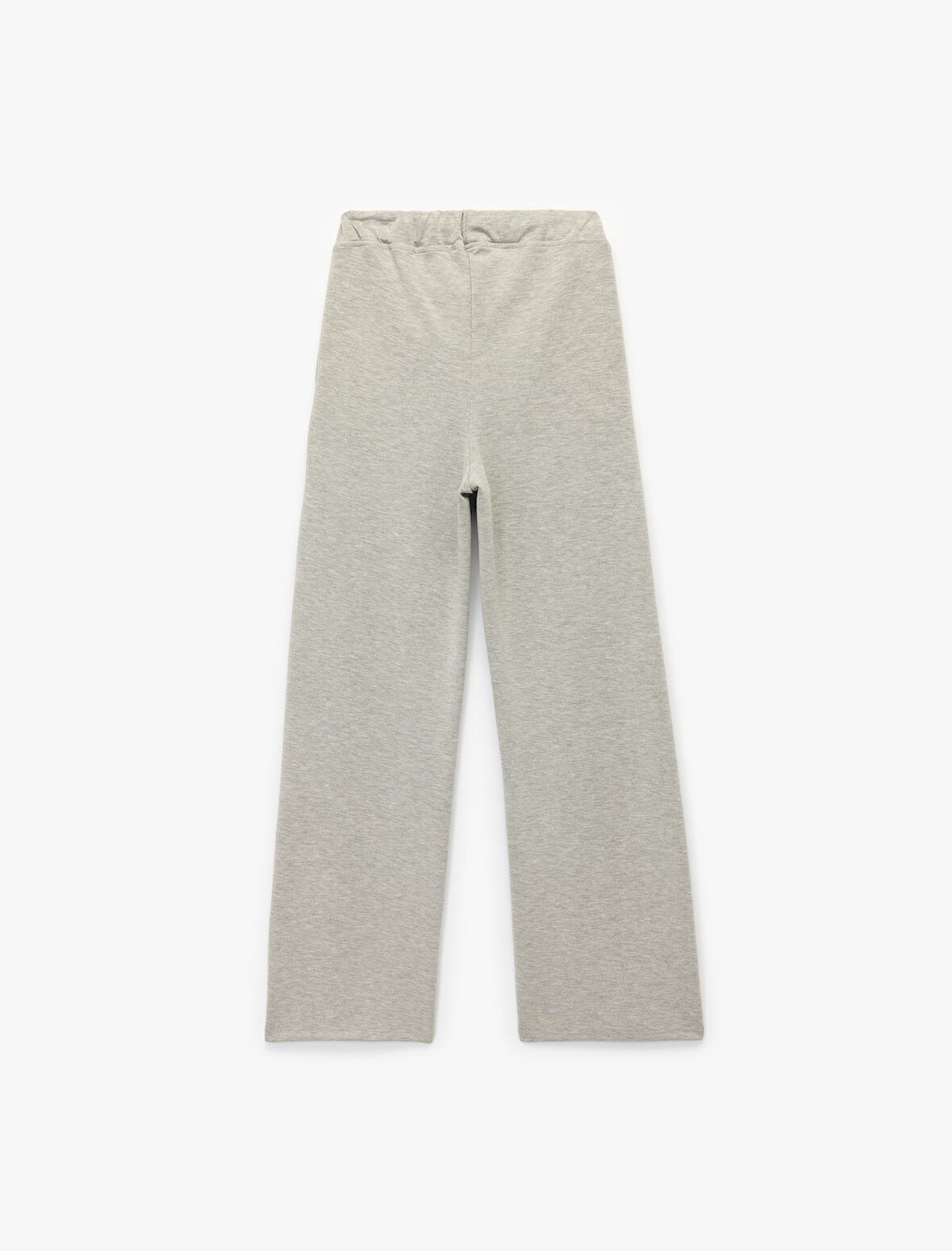 Modal Karışımlı Cepli Beli Bağlamalı Nervürlü Uzun Eşofman Altı