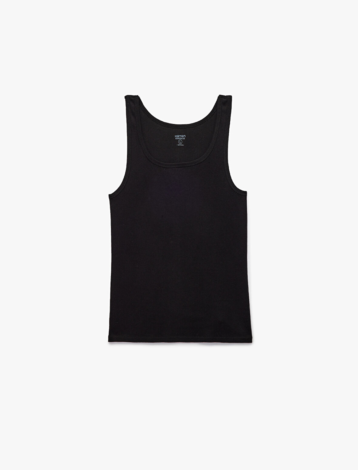 Bisiklet Yaka Kolsuz Slim Fit Ribanalı Pamuklu 2'li Atlet Seti