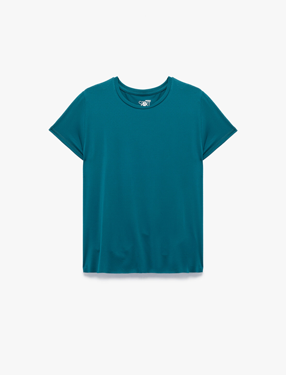 Rahat Kalıp Kısa Kollu Bisiklet Yaka Spor Tişört