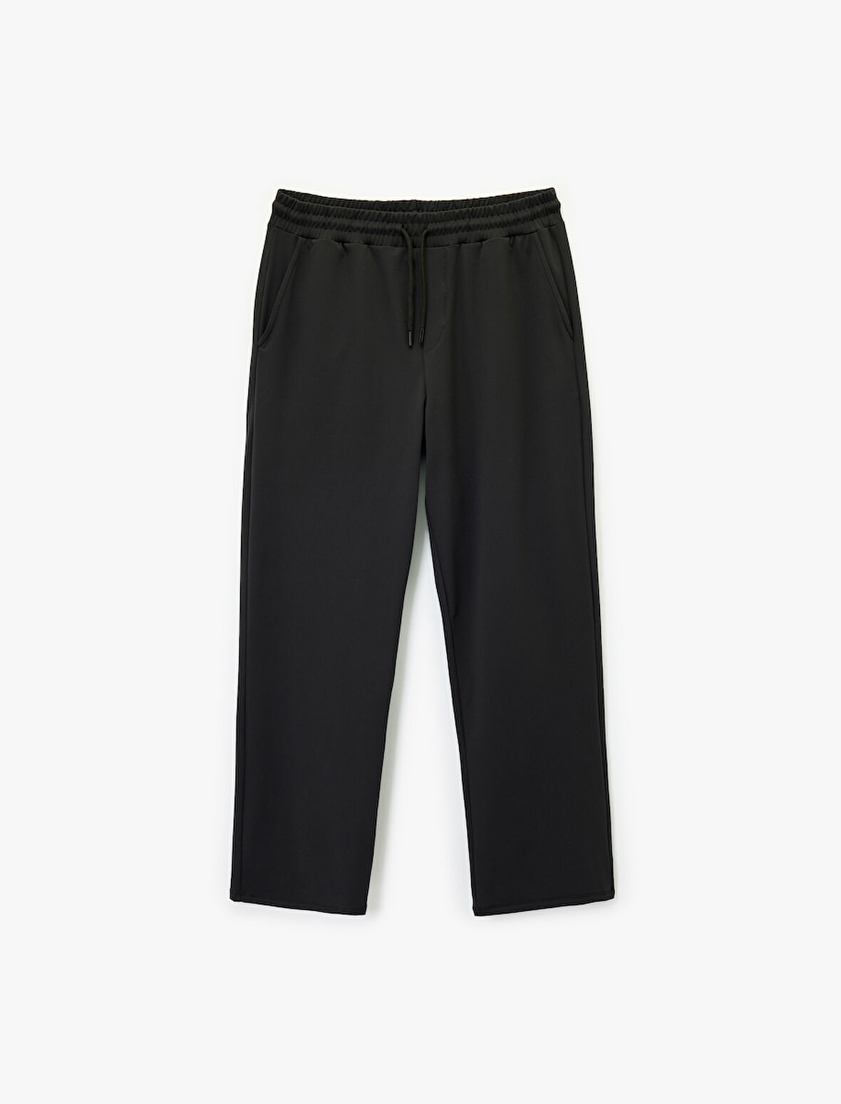 Rahat Kalıp Cepli Beli Bağcıklı Geniş Paça Spor Eşofman Altı