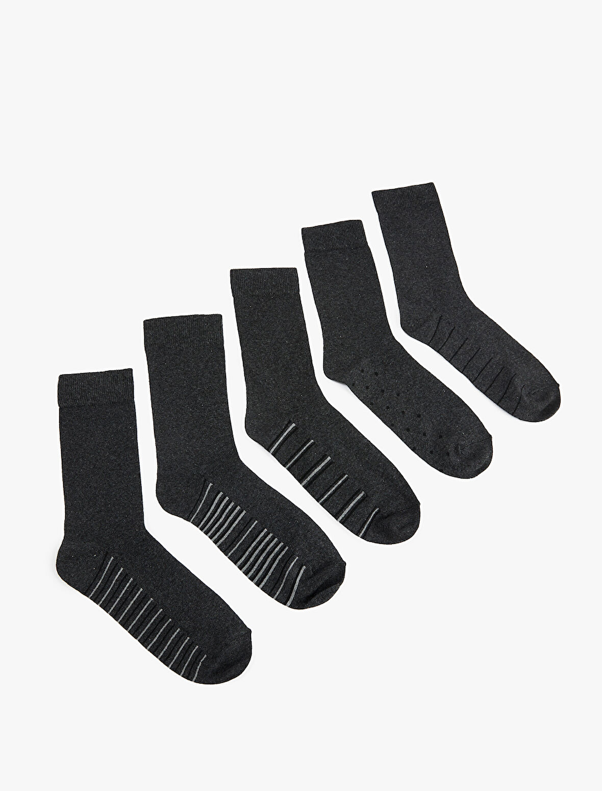 Çizgili 5'li Soket Çorap Seti