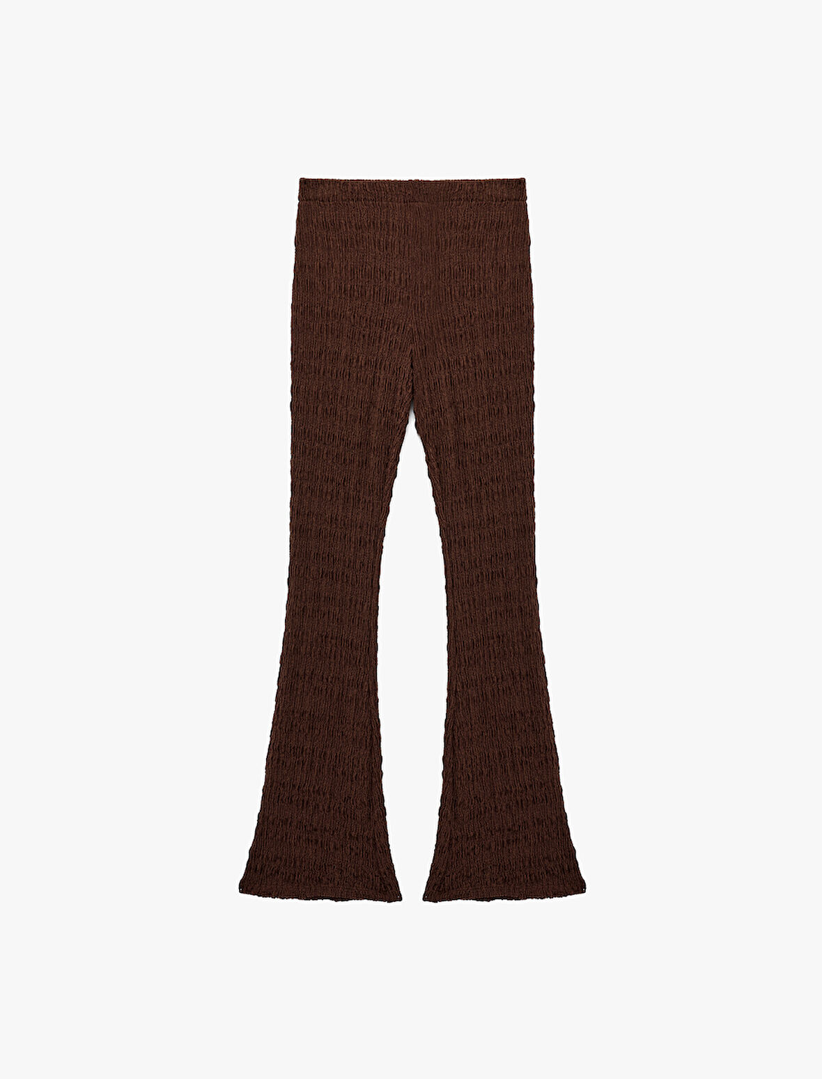 Bürümcük Yüksek Bel İspanyol Paça Pantolon