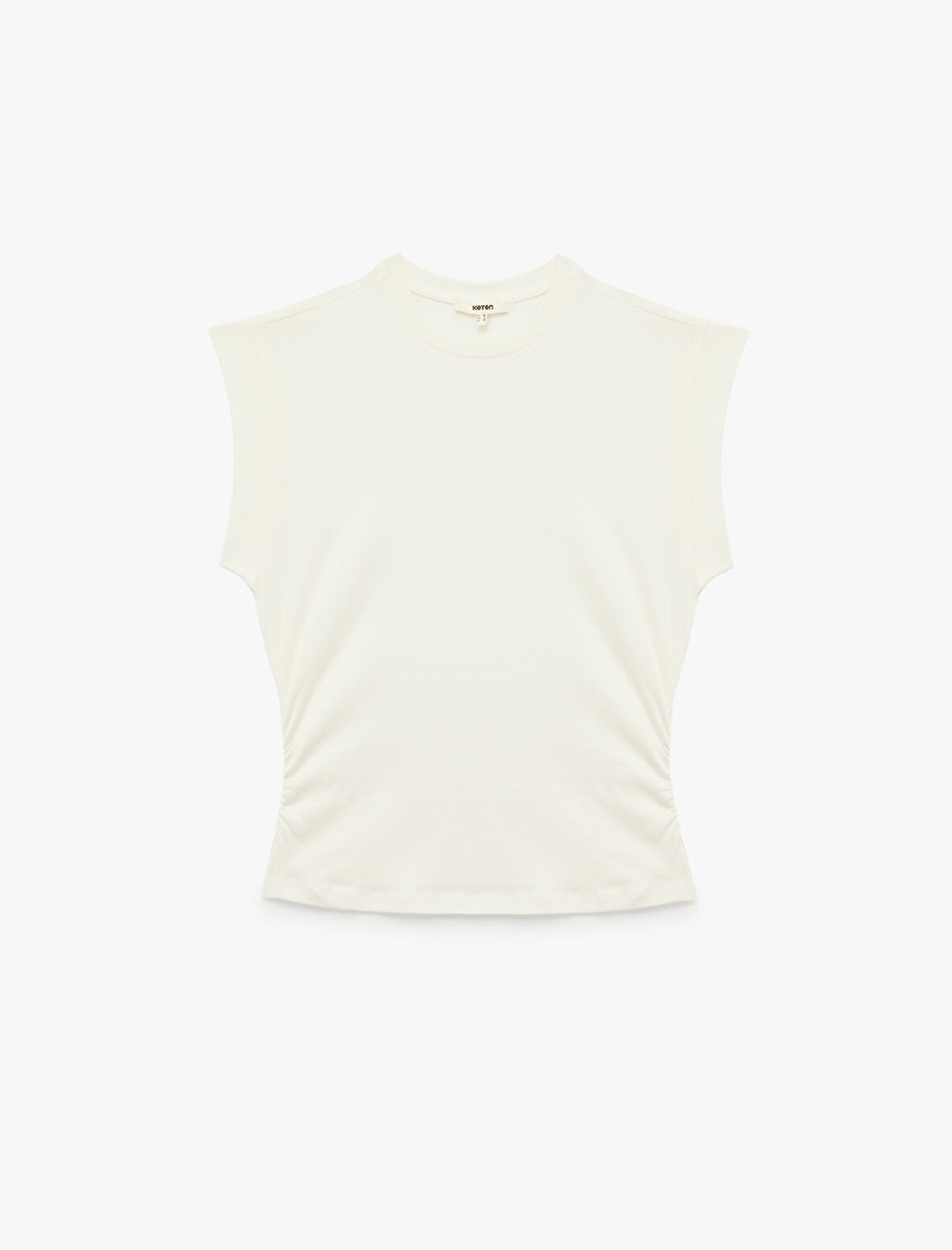 Regular Fit Bisiklet Yaka Pamuklu Kolsuz Tişört