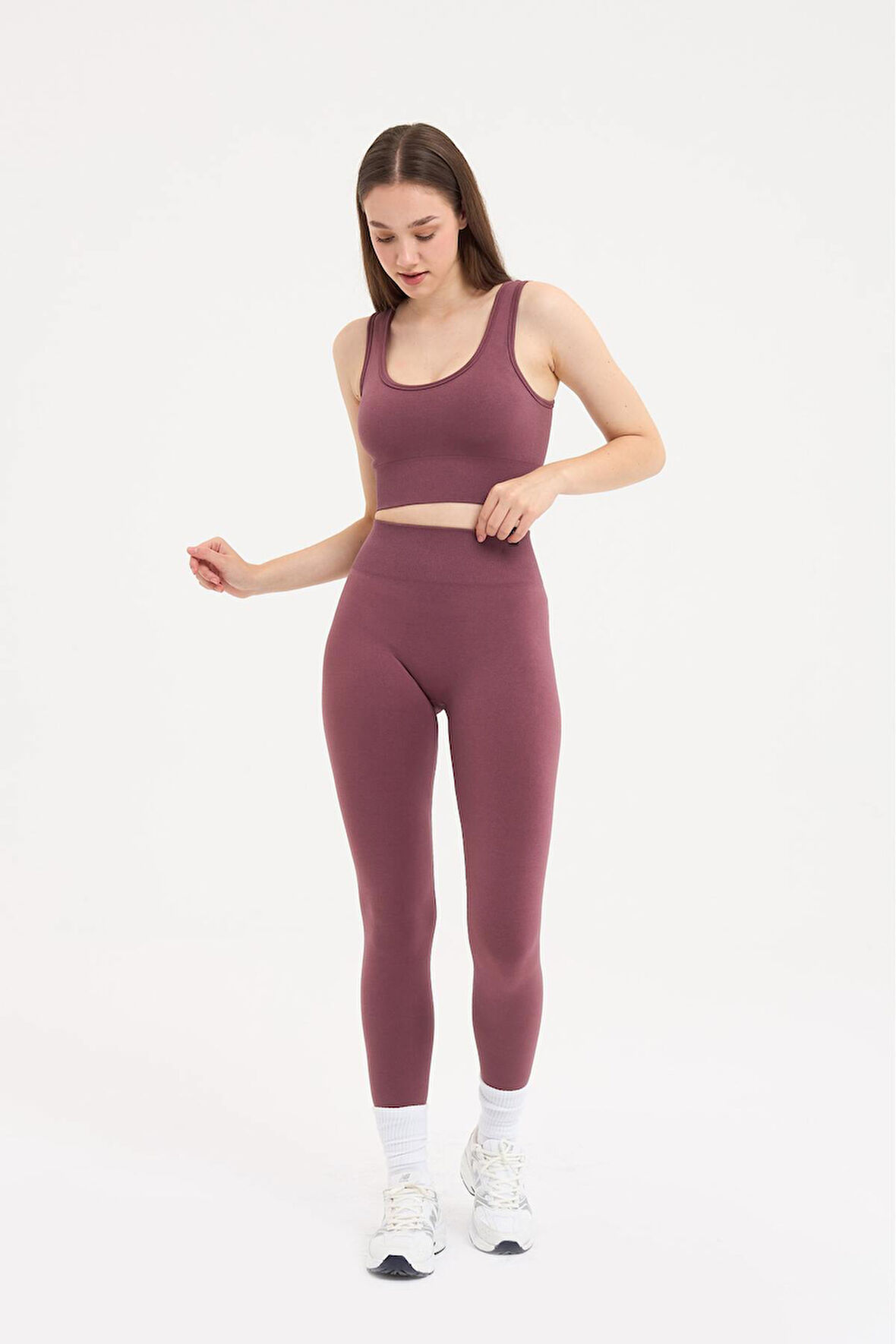 Essential Spor Tayt Seamless Toparlayıcı ve Şekillendirici Yüksel Bel Esnek 