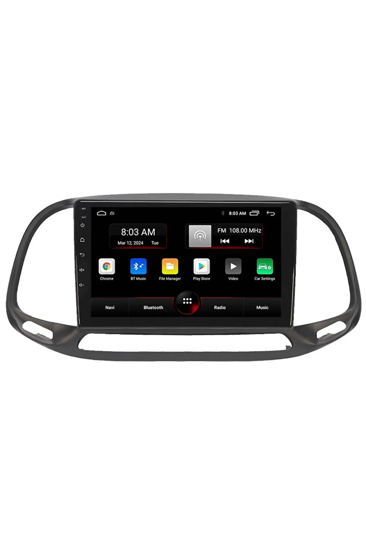 Araç Multimedya Cihazı - 2 32 / Ips 9 Inch Ekran - Navigasyon - Carplay - Fiat Doblo 15-21 - Vsr