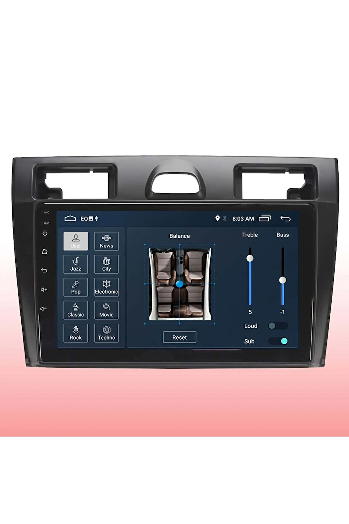 Araç Multimedya Cihazı - 2 32 / Ips 9 Inch Ekran - Navigasyon - Carplay - Ford Fiesta 05-08 - Vsr