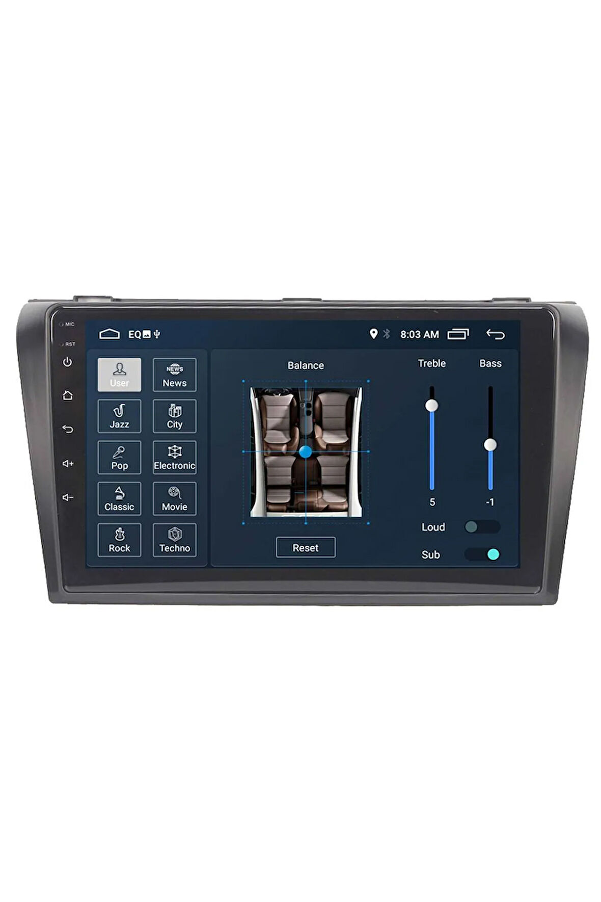 Araç Multimedya Cihazı - 2 32 / Ips 9 Inch Ekran - Navigasyon - Carplay - Mazda 3 2004 2009 Uyumlu