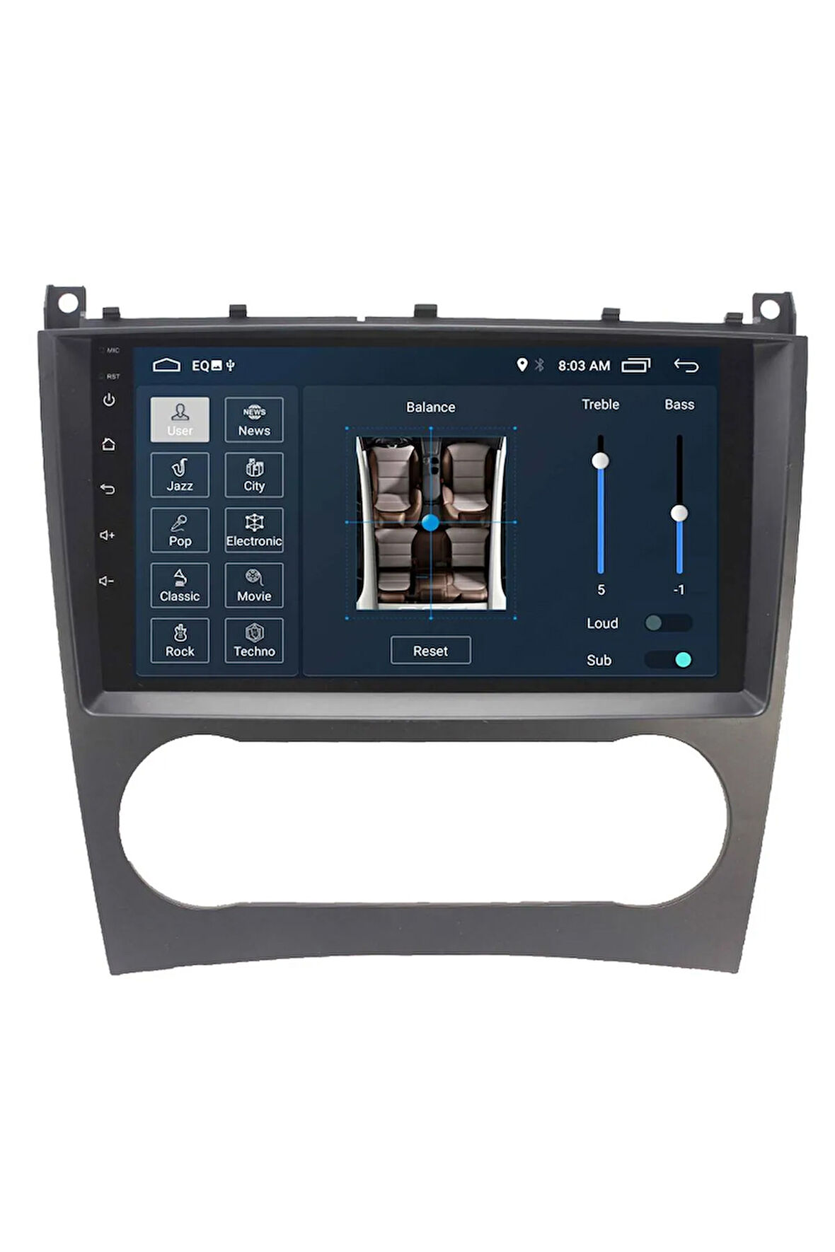 Araç Multimedya Cihazı - 2 32 / Ips 9 Inch Ekran - Navigasyon - Carplay - Mercedes C Class - Vsr