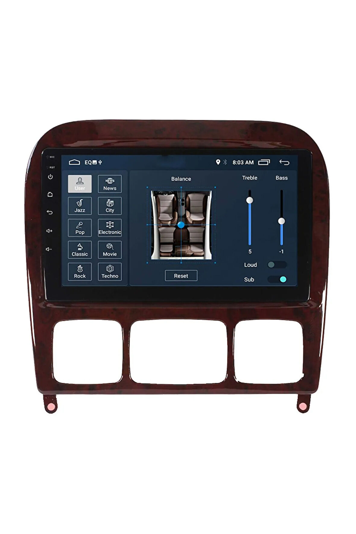 Araç Multimedya Cihazı - 2 32 / Qled 10 Inch Ekran - Navigasyon - Carplay - Mercedes W220 98-05- Vsr