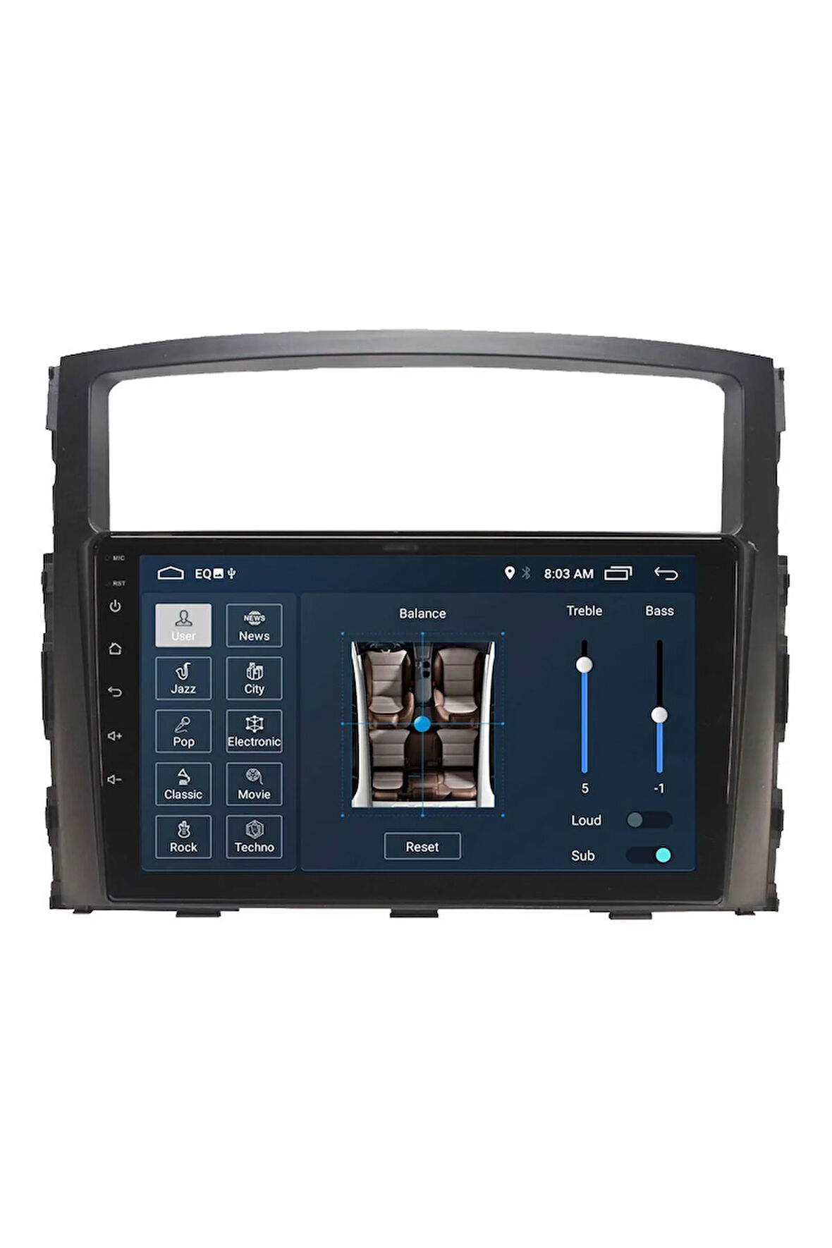 Araç Multimedya Cihazı - 2 32 / Qled 10 Inch Ekran - Navigasyon - Carplay - Mitsubishi Pajero - Vsr