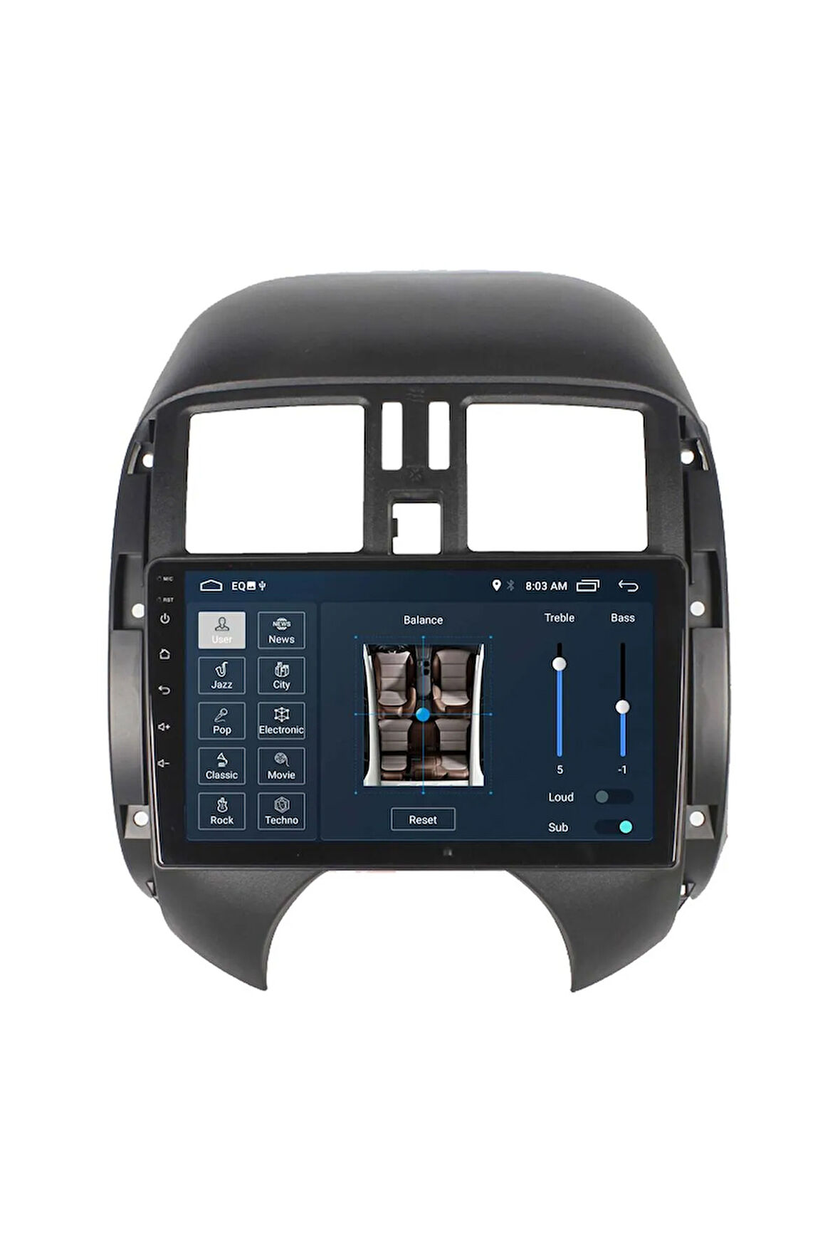 Araç Multimedya Cihazı - 2 32 / Ips 9 Inch Ekran - Navigasyon - Carplay - Nissan Micra 14-18 - Vsr