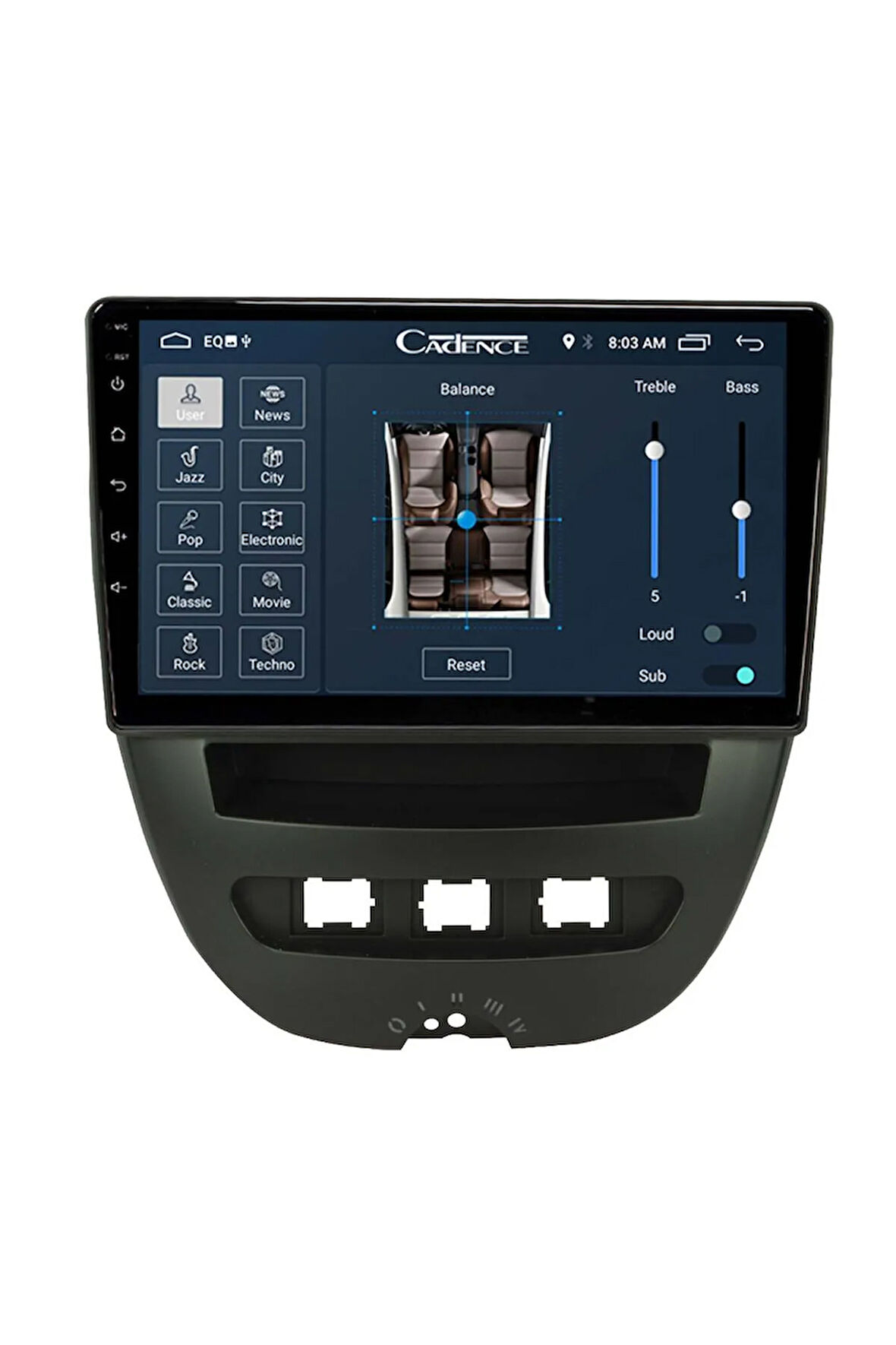 Multimedya - 2 32 / Ips 9 Inch Ekran - Navigasyon - Carplay - Peugeot 107 05 14 - Vsr Uyumlu