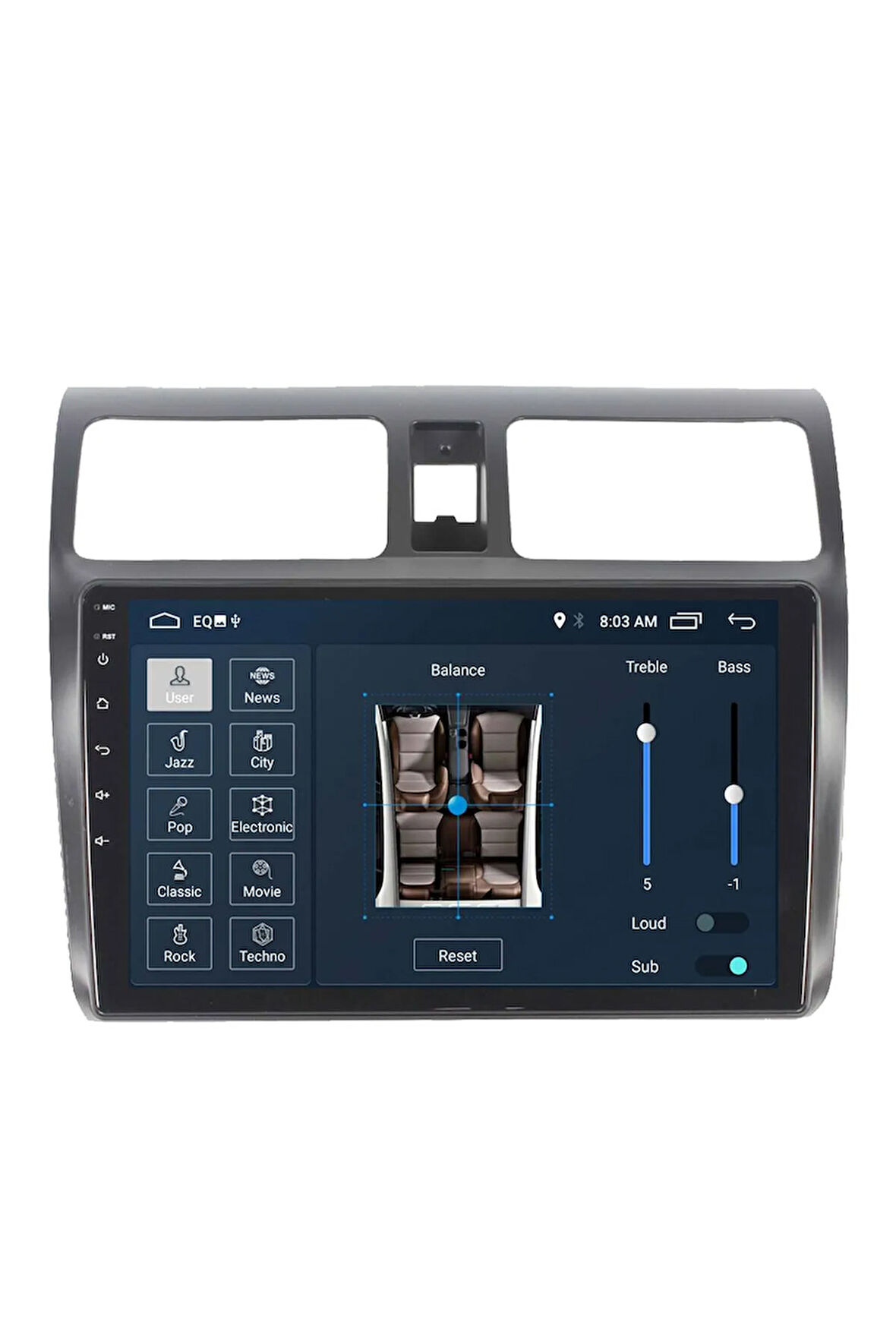 Araç Multimedya Cihazı - 2 32 / Ips 10 Inch Ekran - Navigasyon - Carplay - Suzuki Swift 06-10 - Vsr