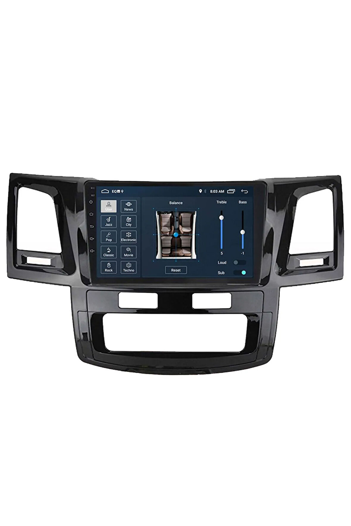 Araç Multimedya Cihazı Uyumlu- 2 32 / Ips 10 Inch Ekran - Navigasyon - Carplay - Hilux - Fortuner