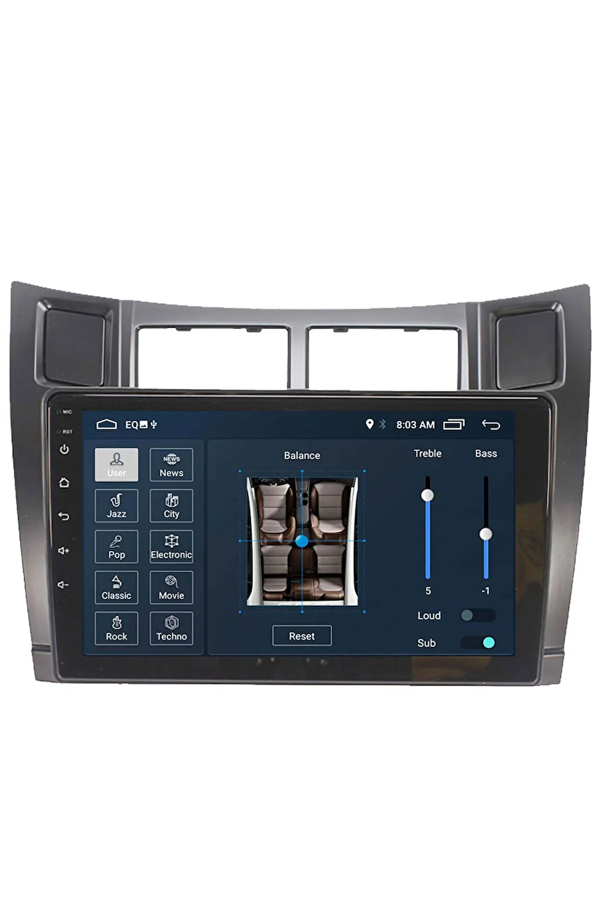 Araç Multimedya Cihazı Uyumlu 2 32 / Ips 9 Inch Ekran - Navigasyon - Carplay - Toyota Yaris 07-11