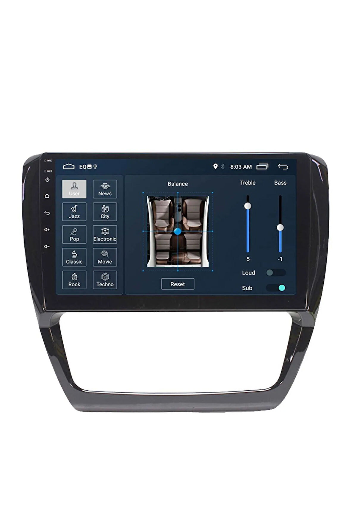 Araç Multimedya Cihazı - 2+32 / QLED 10 inch Ekran - Navigasyon - Carplay - Volkswagen Jetta - VSR