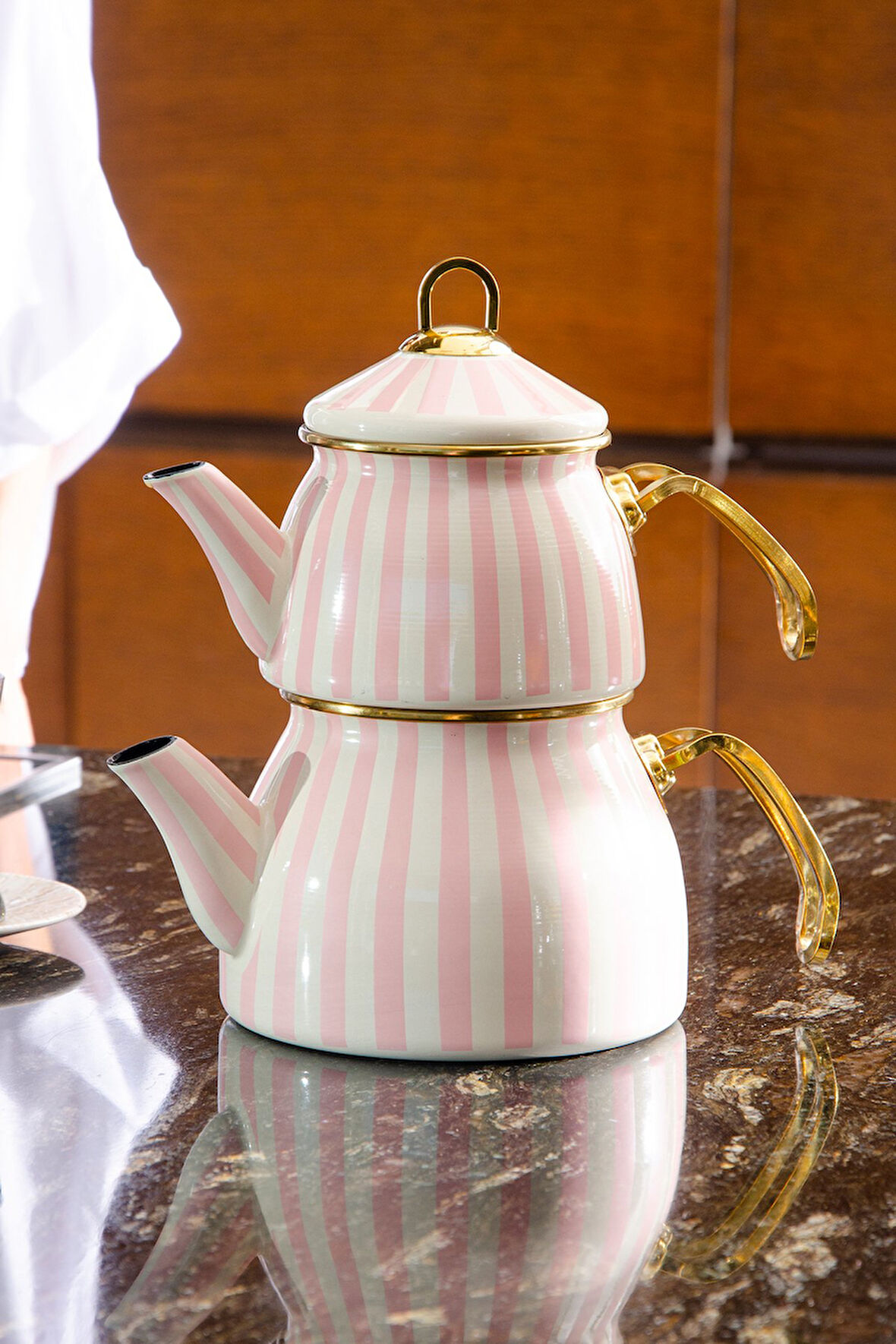 Blush Royale Emaye Çaydanlık Takımı