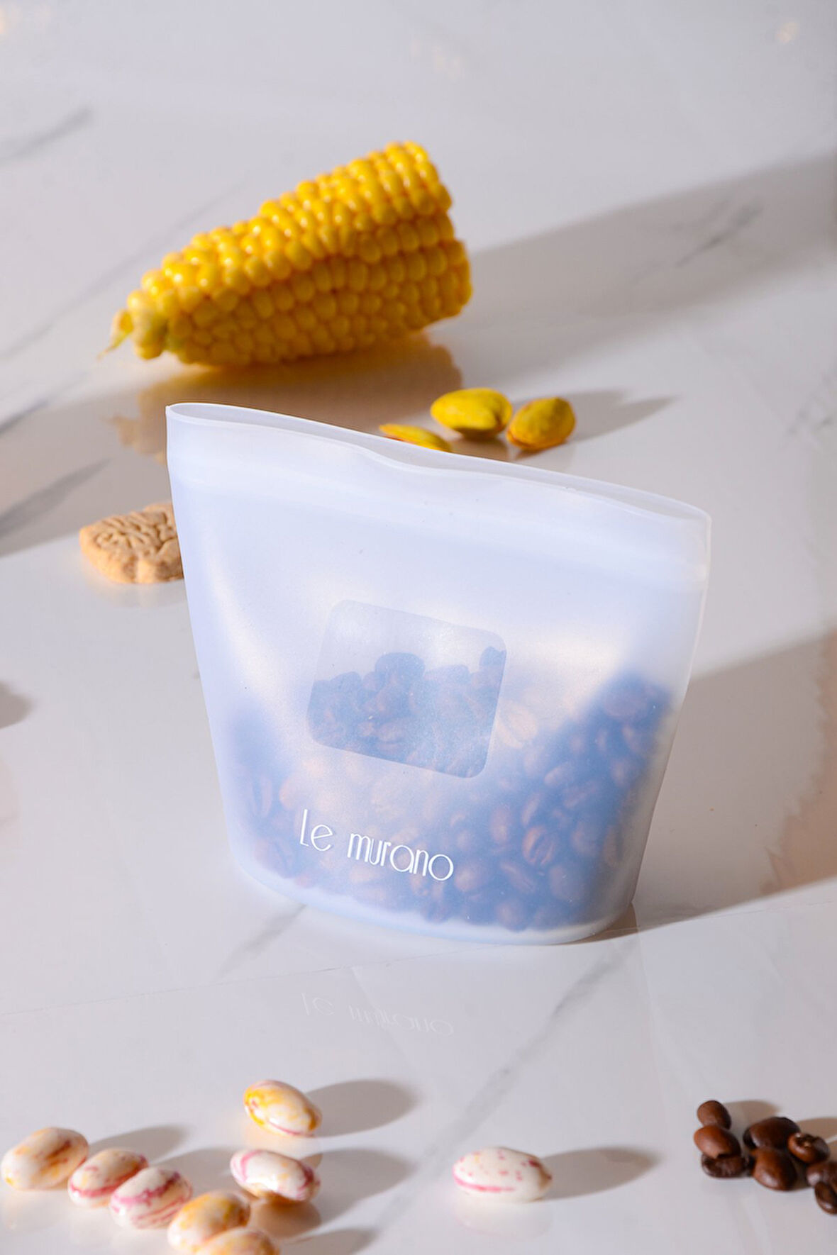 Mood Hava Sızdırmaz Kilitli Silikon Saklama Torbası 250 ml | Şeffaf