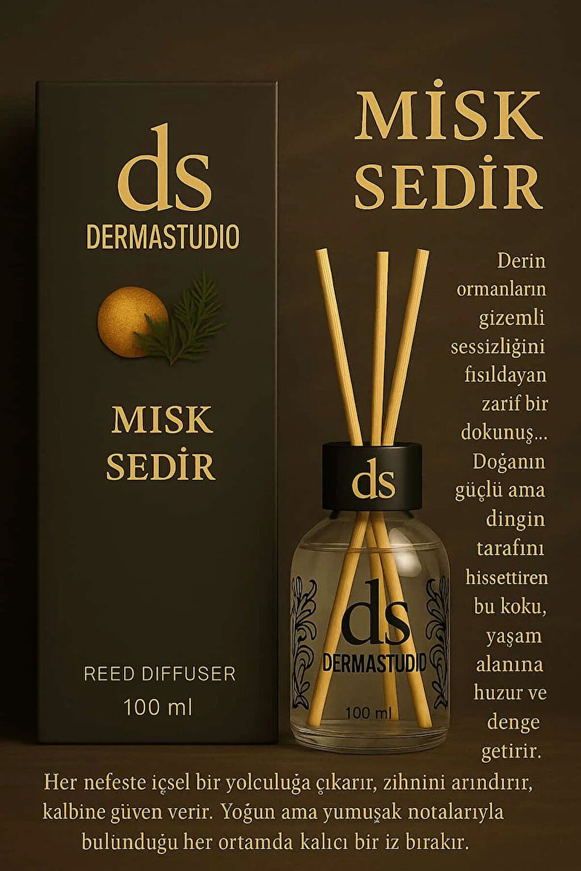 DERMASUTIDİO BAMBU ODA KOKUSU 100 ML MİSK SEDİR