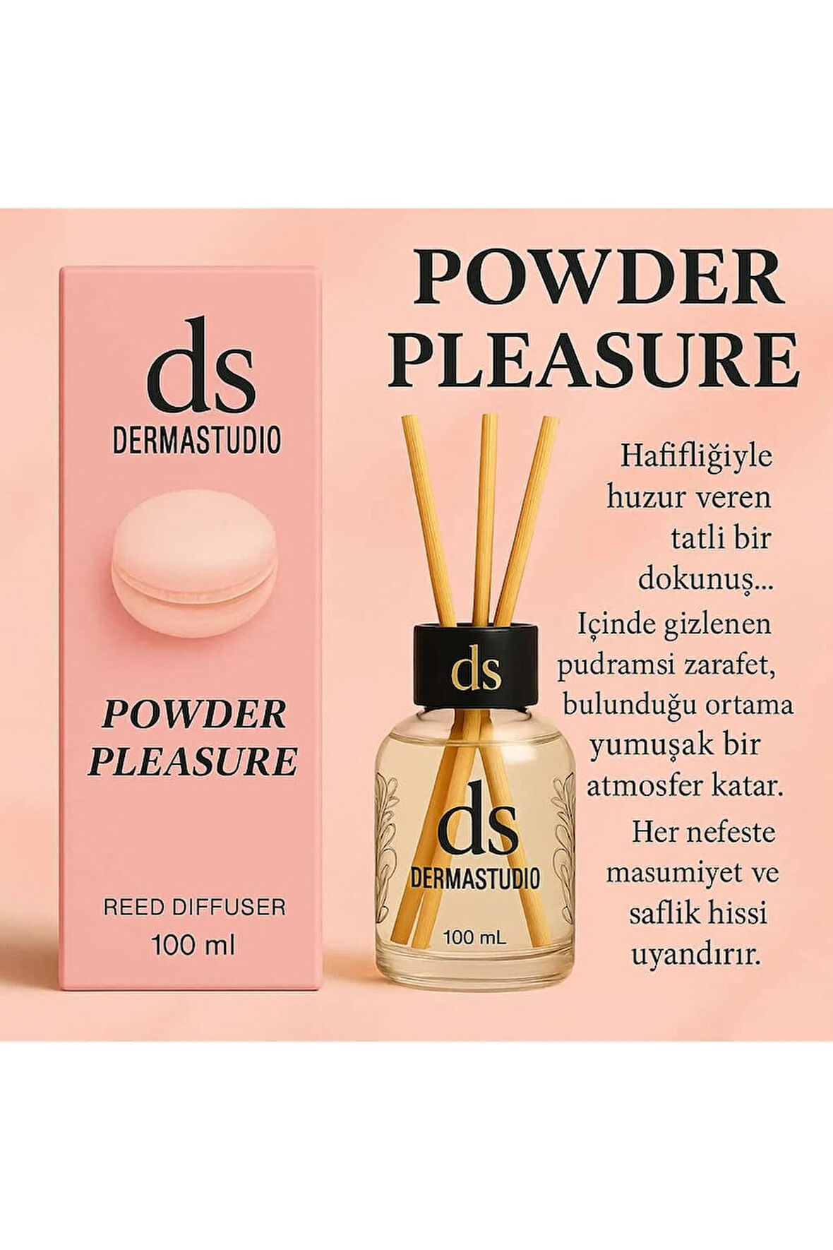 Powder Pleasure Bambu Oda Kokusu 100 ml – Pudra Kokulu Kalıcı Difüzör
