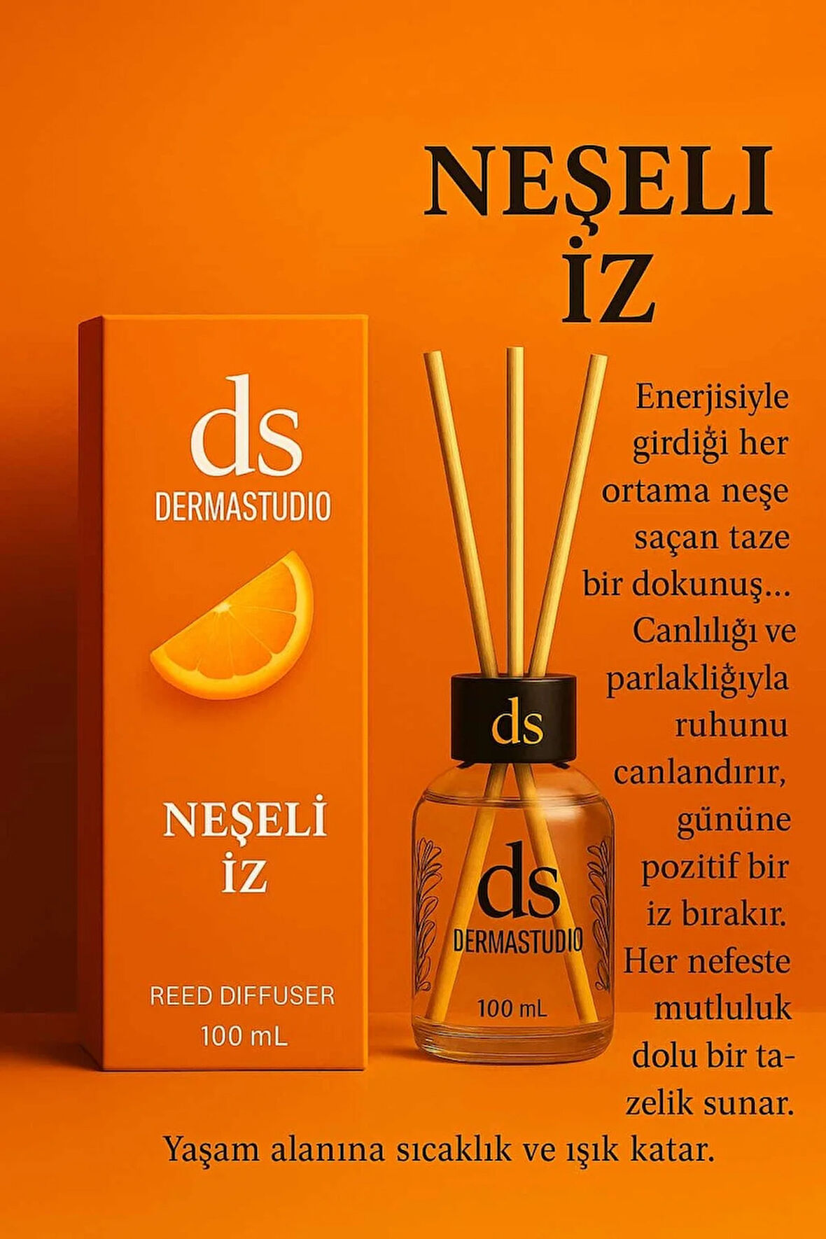 Neşeli İz Bambu Oda Kokusu 100 ml – Canlı ve Kalıcı Ferah Koku