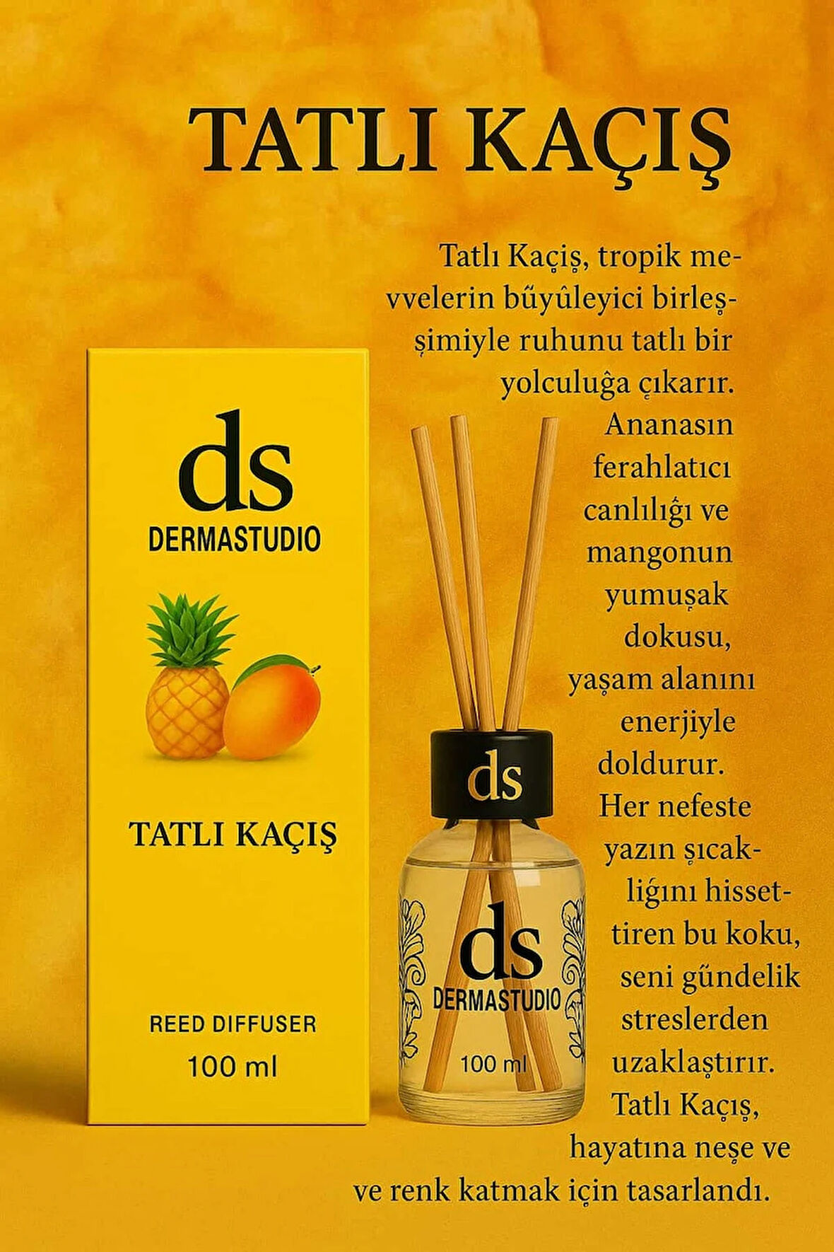 Tatlı Kaçış Bambu Oda Kokusu 100 ml – Uzun Süre Kalıcı Ferah Koku