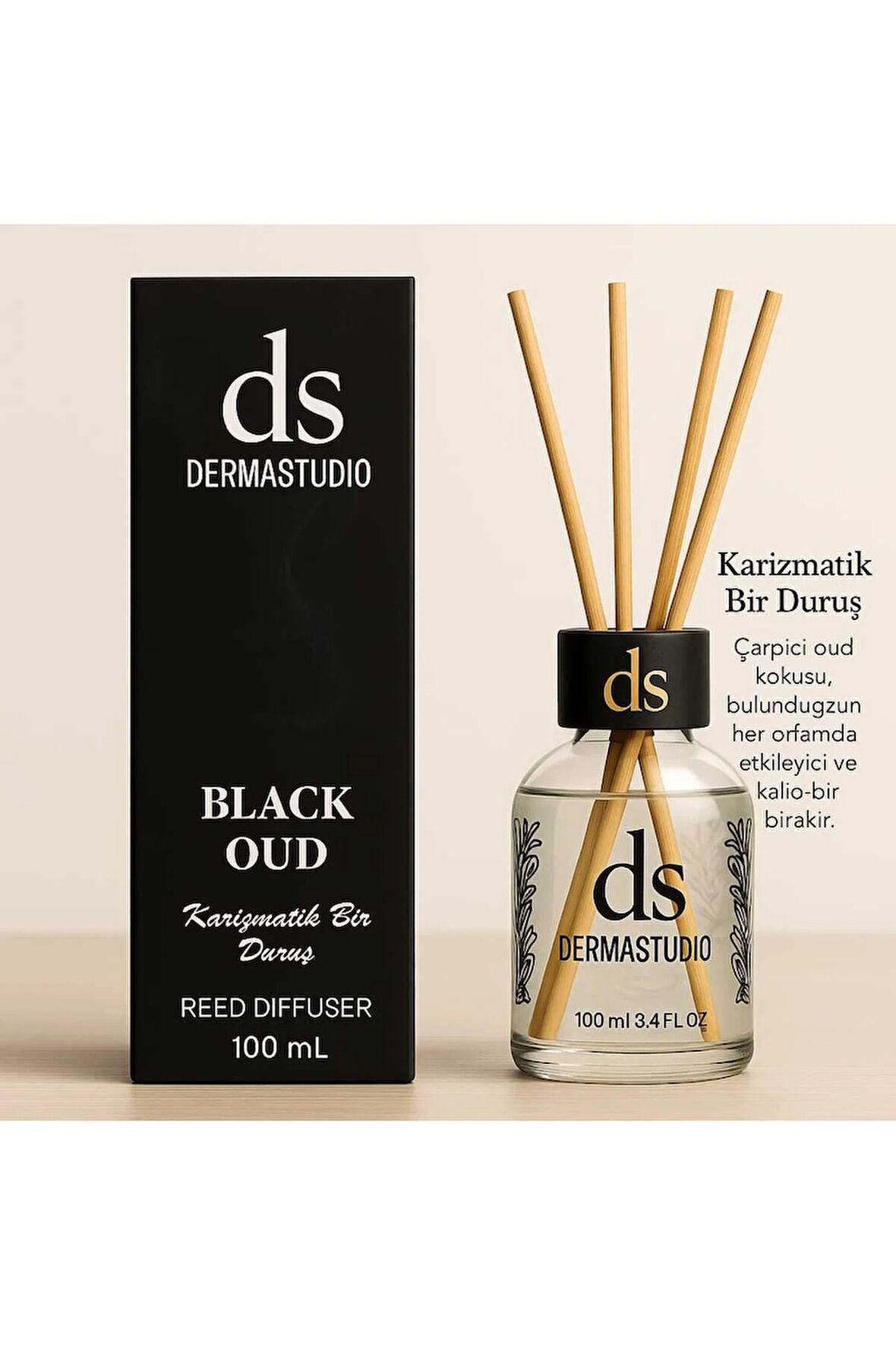 Black Oud Bambu Oda Kokusu 100 ml – Uzun Süre Kalıcı Lüks Koku