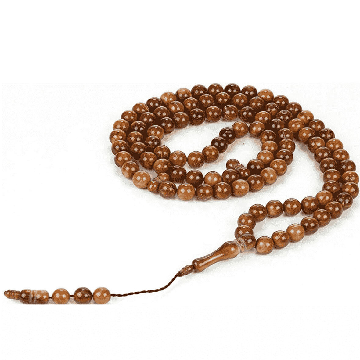 Mucit Home   Kuka Tesbih küre Kesim  99lu 8mm  Orjinal sistemli kuka Ağacı Antibakteriyel Namaz Tesbih