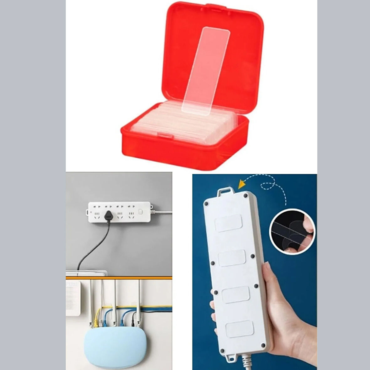 Mucit Home   Çok Amaçlı Çift Taraflı Bant Eşya Sabitleme Bandı 60 adet