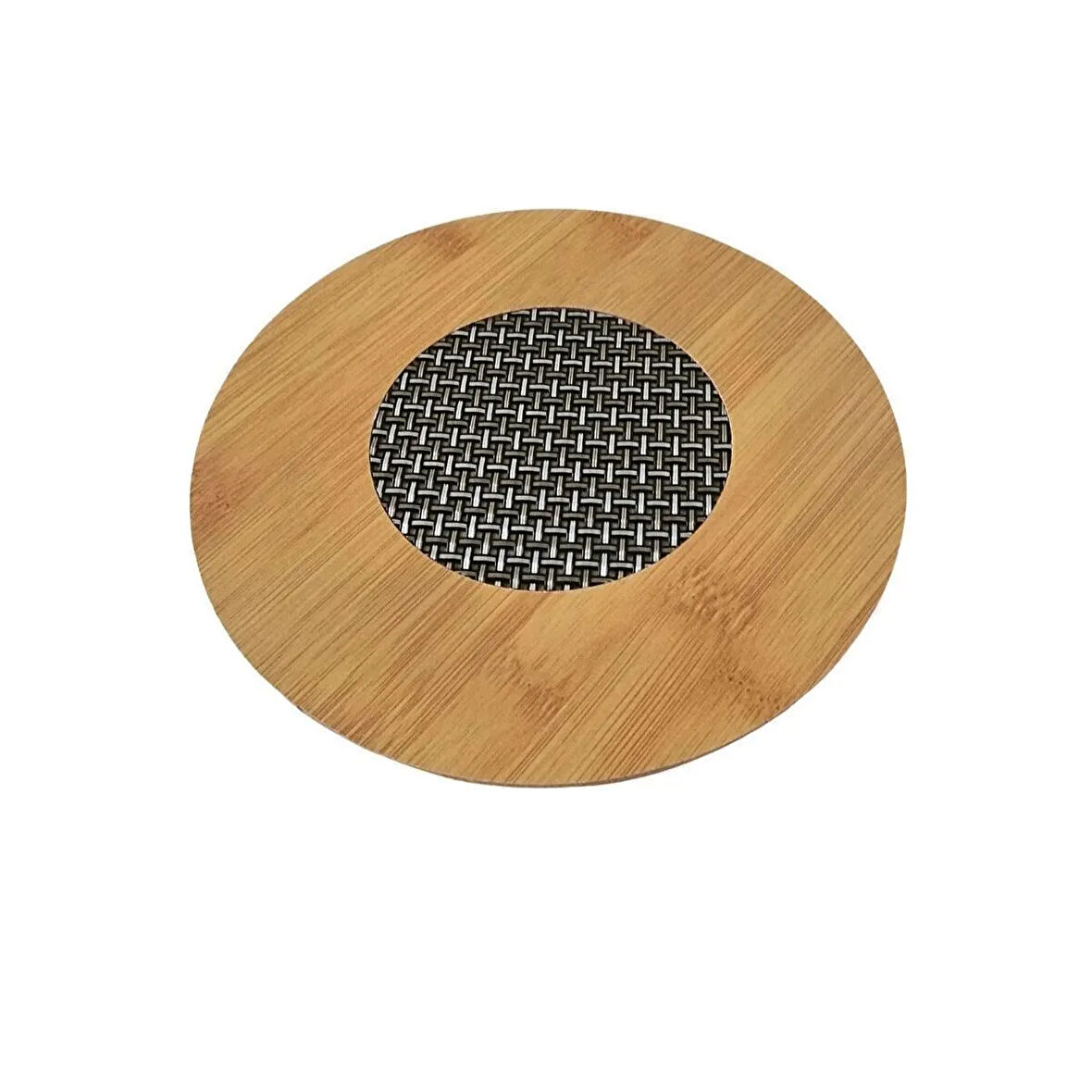 Mucit Home  (1 ADET) Ahşap Bambu Nihale, Çaydanlık Altı Sıcak Tencere Için Ahşap Nihale Altlık Kare Yuvarlak