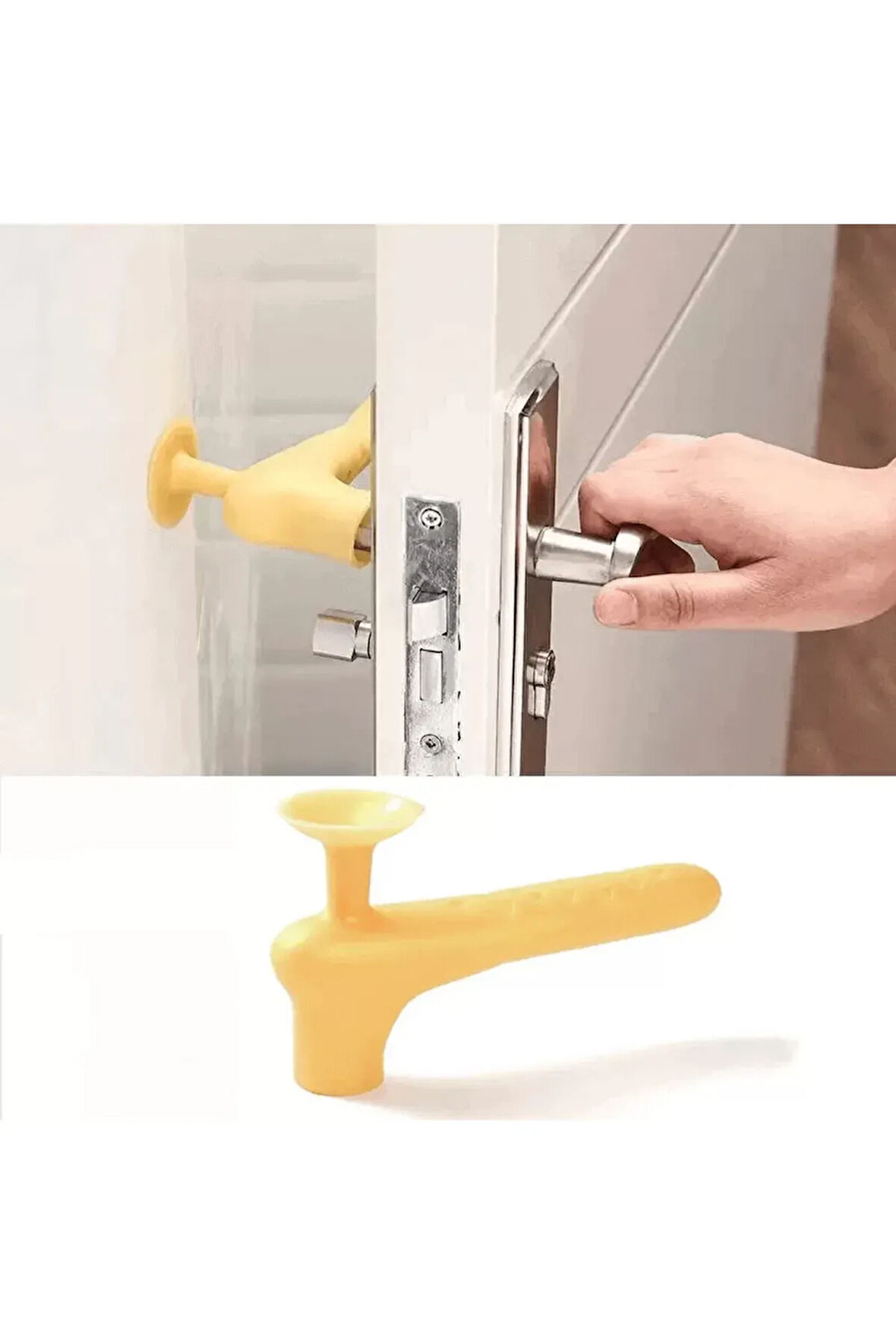 Mucit Home   Silikon Pencere Kapı Kolu Koruyucu Duvar Çarpışma Önleyici Aparat 1 adet