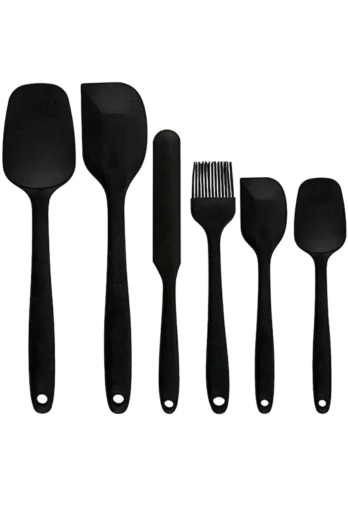 Mucit Home 6 Adet Isıya Dayanıklı Yanmaz Yapışmaz Silikon Spatula Seti