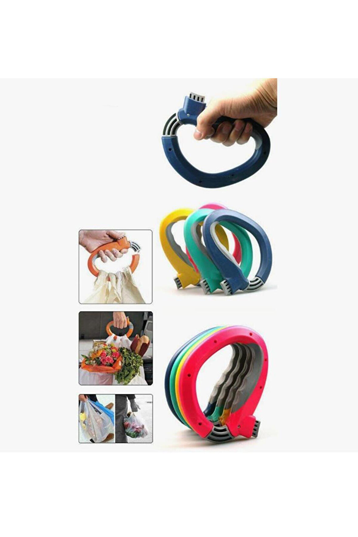 Mucit Home Market Poşet Taşıma Aparatı Ağır Malzeme, Çanta Taşıyıcı Kolu Tutacağı