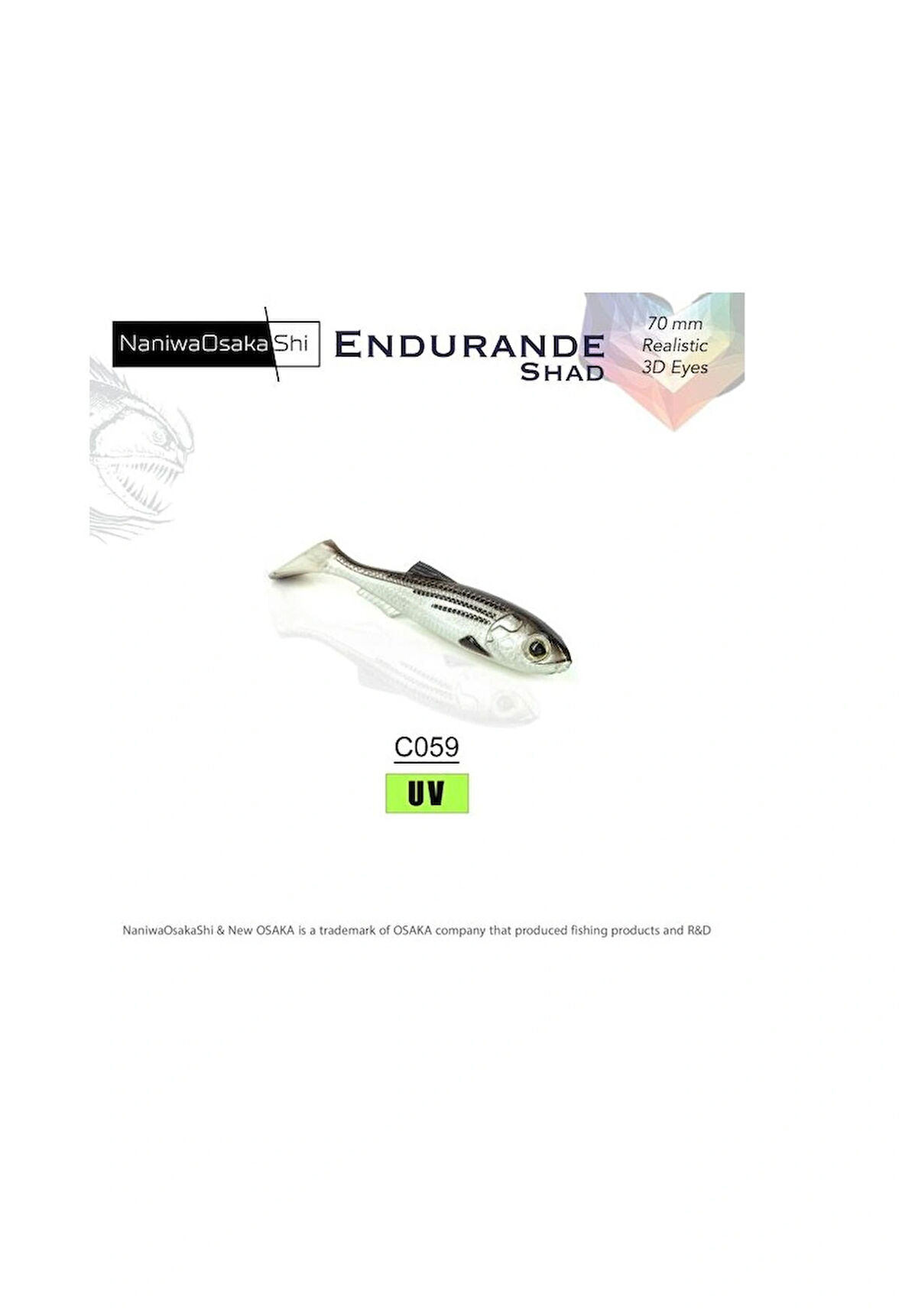NANIWAOSAKASHI ENDURANDE SHAD 70MM C059