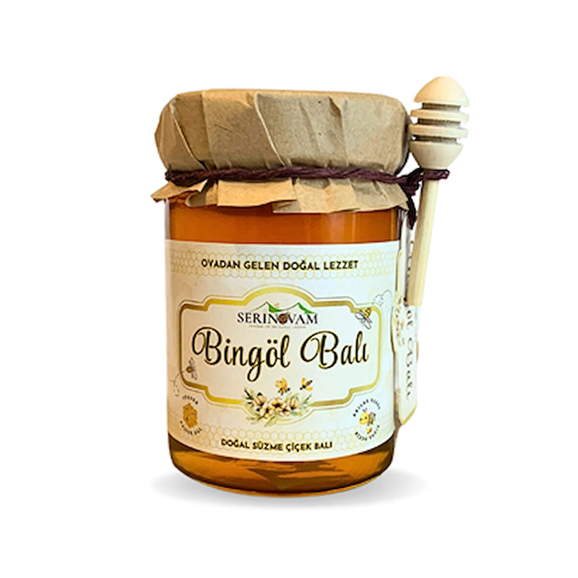 Serinovam Bingöl Balı 425 gr Cam Kavanoz