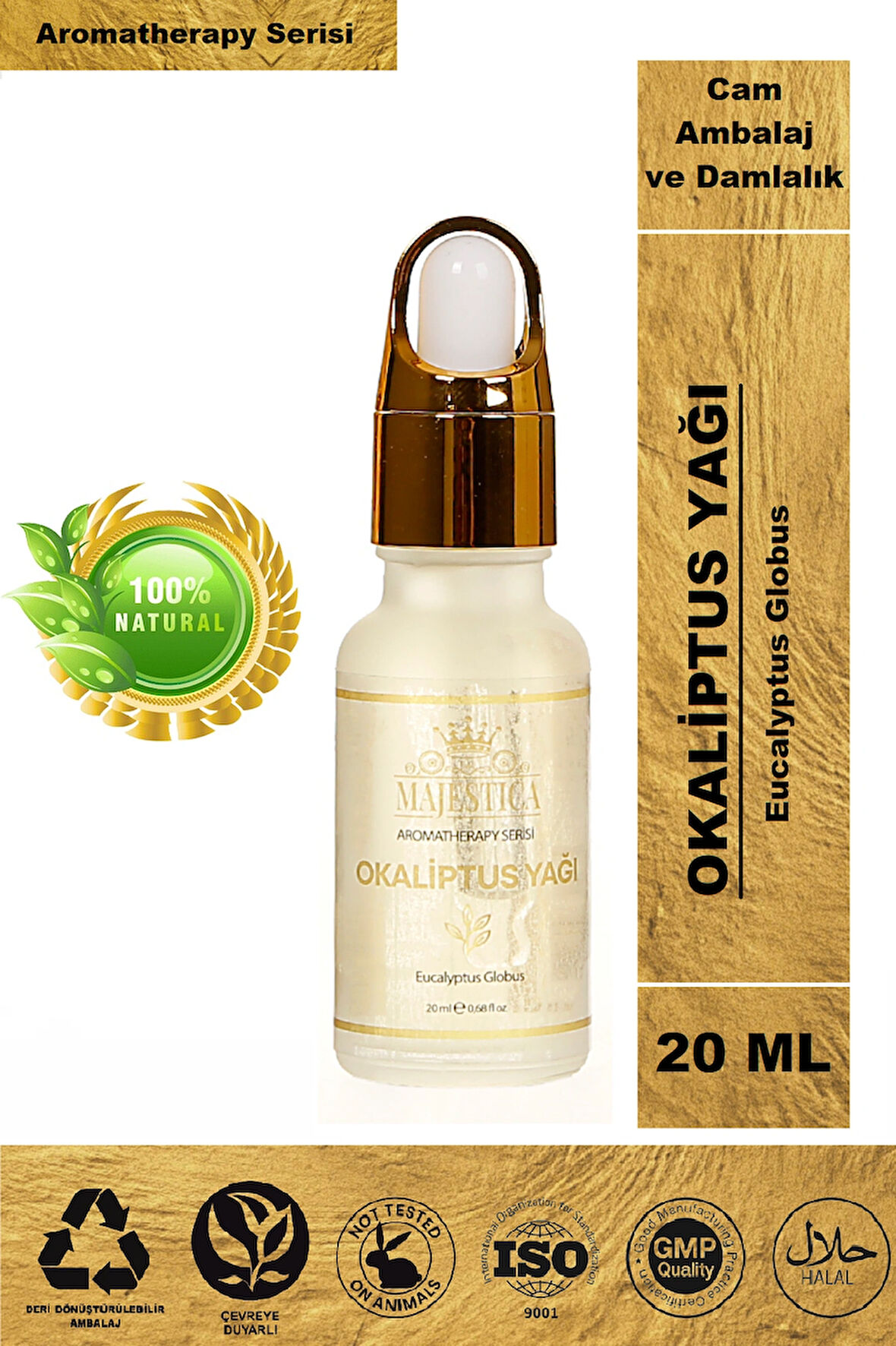 Okaliptus Yağı 20 ml %100 Saf ve Doğal, Nefes Açıcı ve Ferahlatıcı