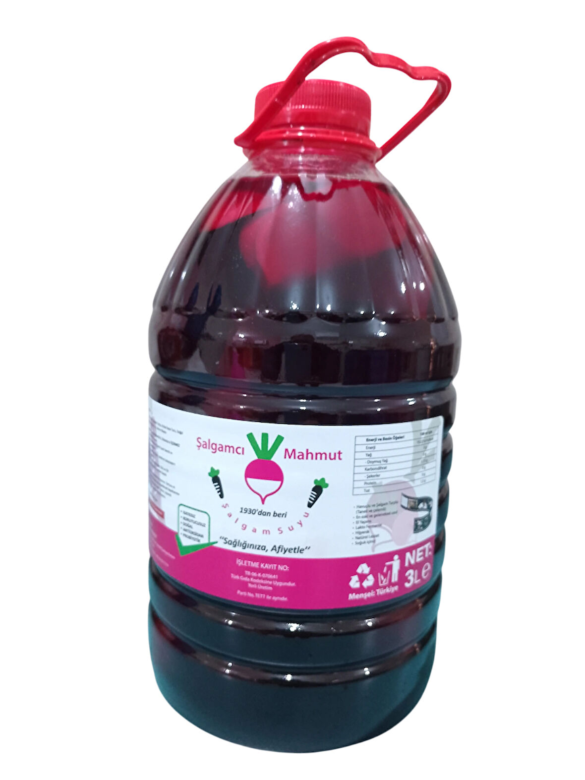 ŞALGAMCI MAHMUT - 2 adet 3 Litre Pet Şişede Koruyucusuz Havuçlu/Havuçsuz Adana/Tarsus Şalgamı (Acısı Ayrı Şişede Hediye)