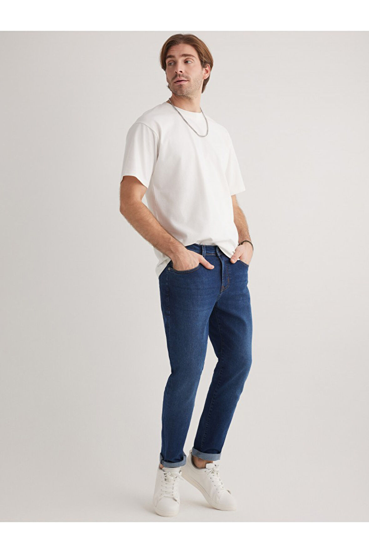 Jack 102 NORMAL BEL MAVİ SKINNY JEANS ERKEK