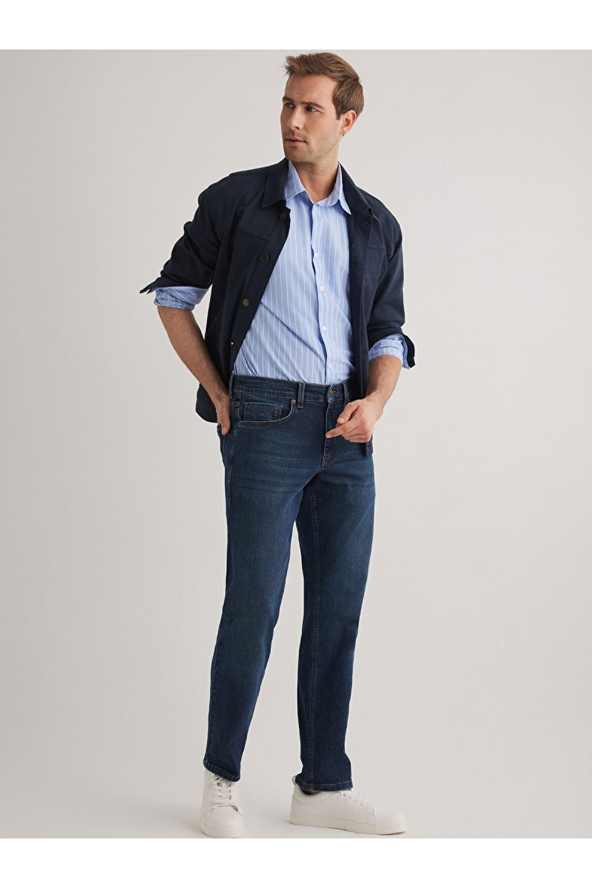 Felix 86 NORMAL BEL MAVİ REGULAR JEANS ERKEK