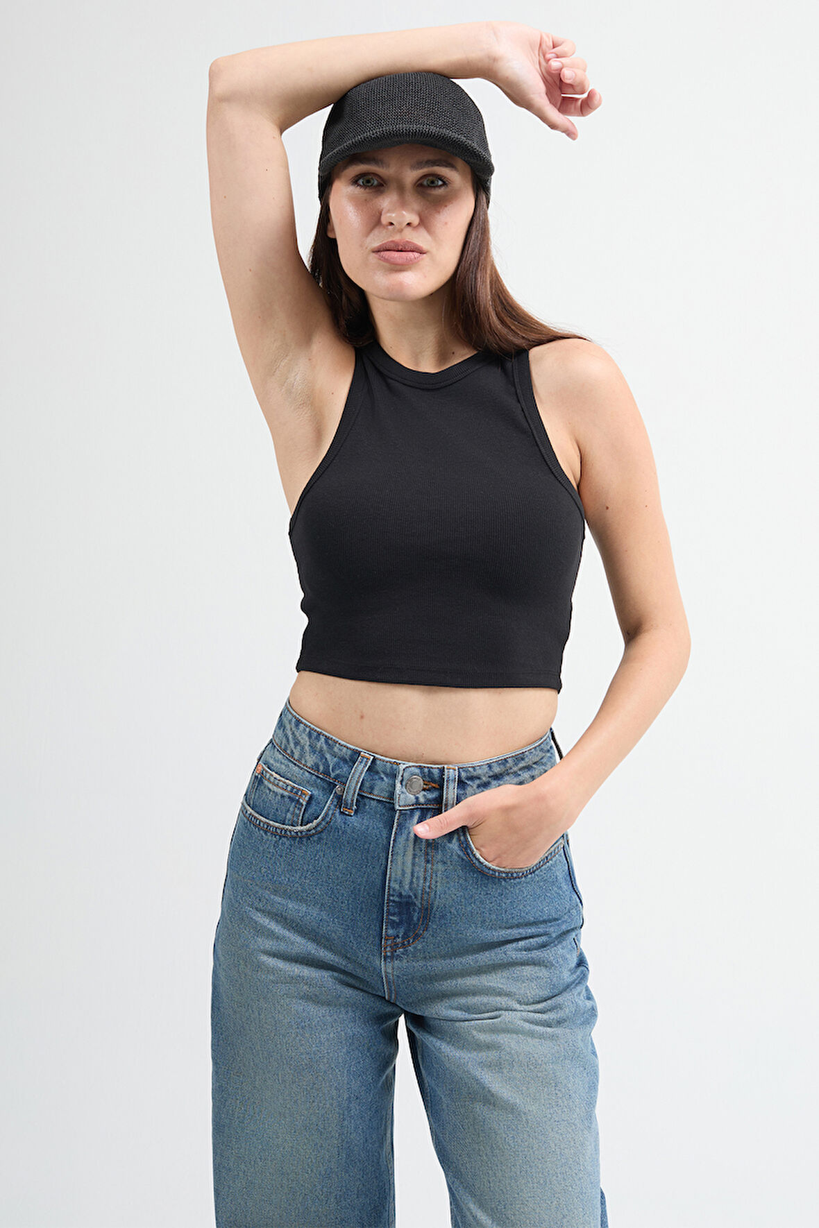 Cultivo 82002 Siyah Kadın Basic Crop Atlet