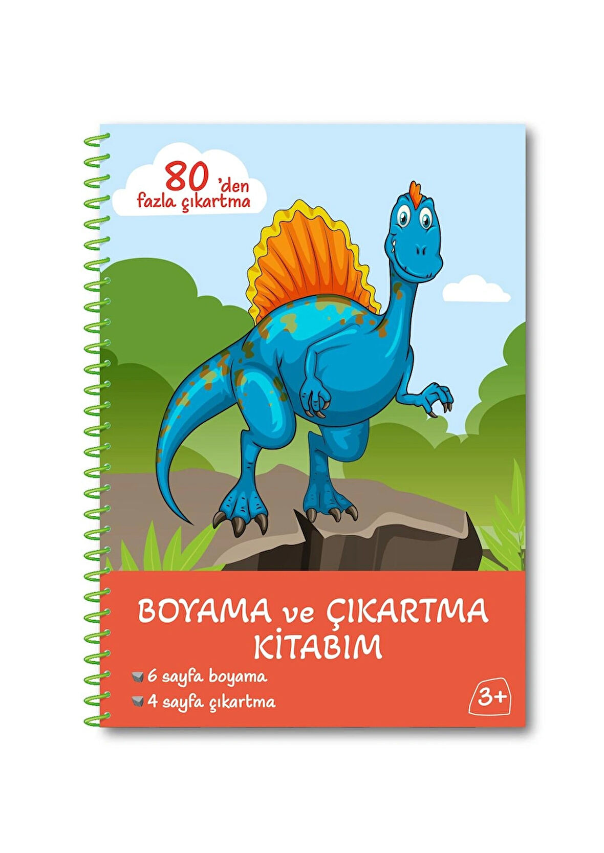 Bitmeyen Tükenmeyen Dinazor Temalı Sticker Boyama Kitabı