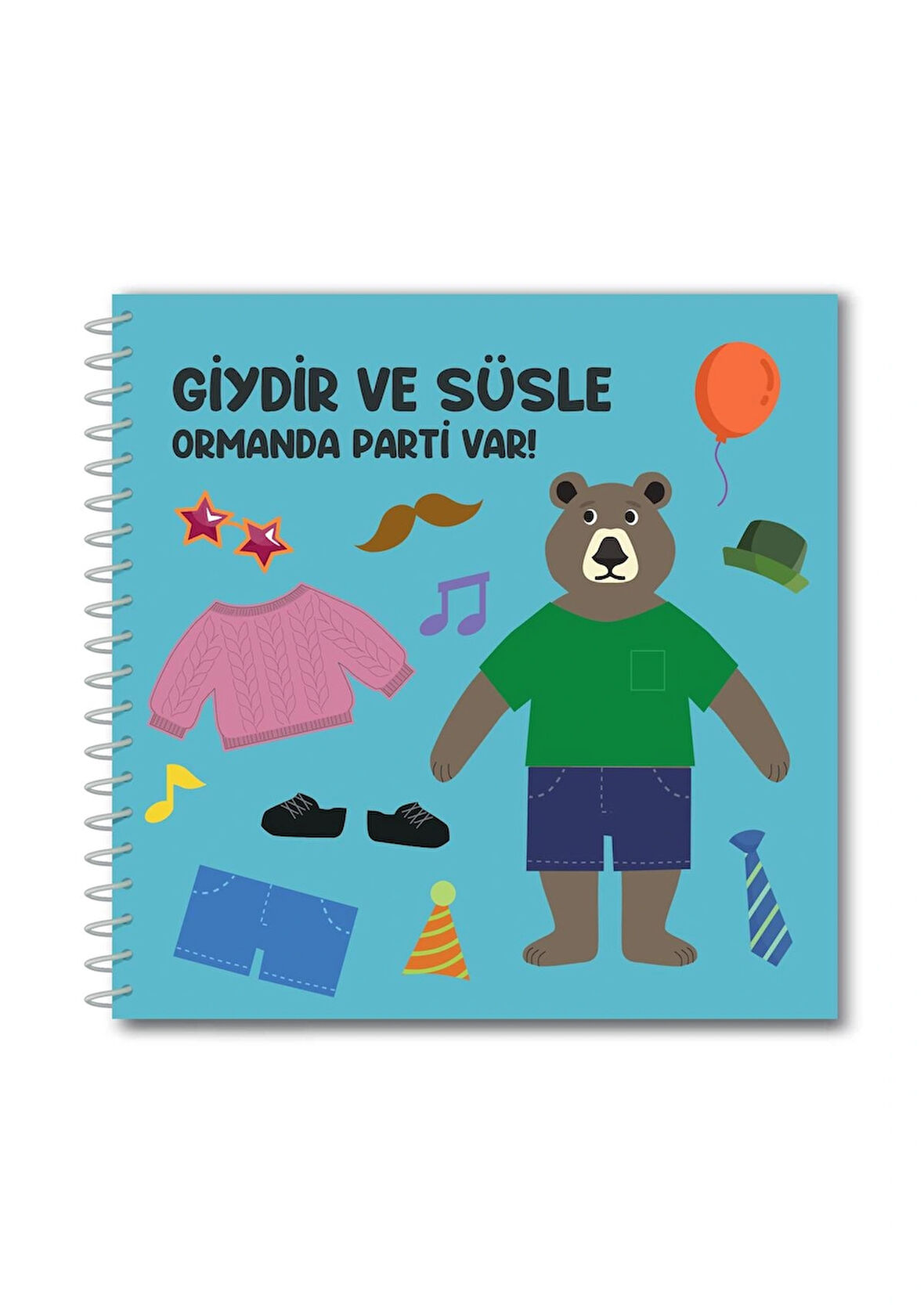 Giydir ve Süsle Ormanda Parti Var Sticker Etkinlik Kitabı