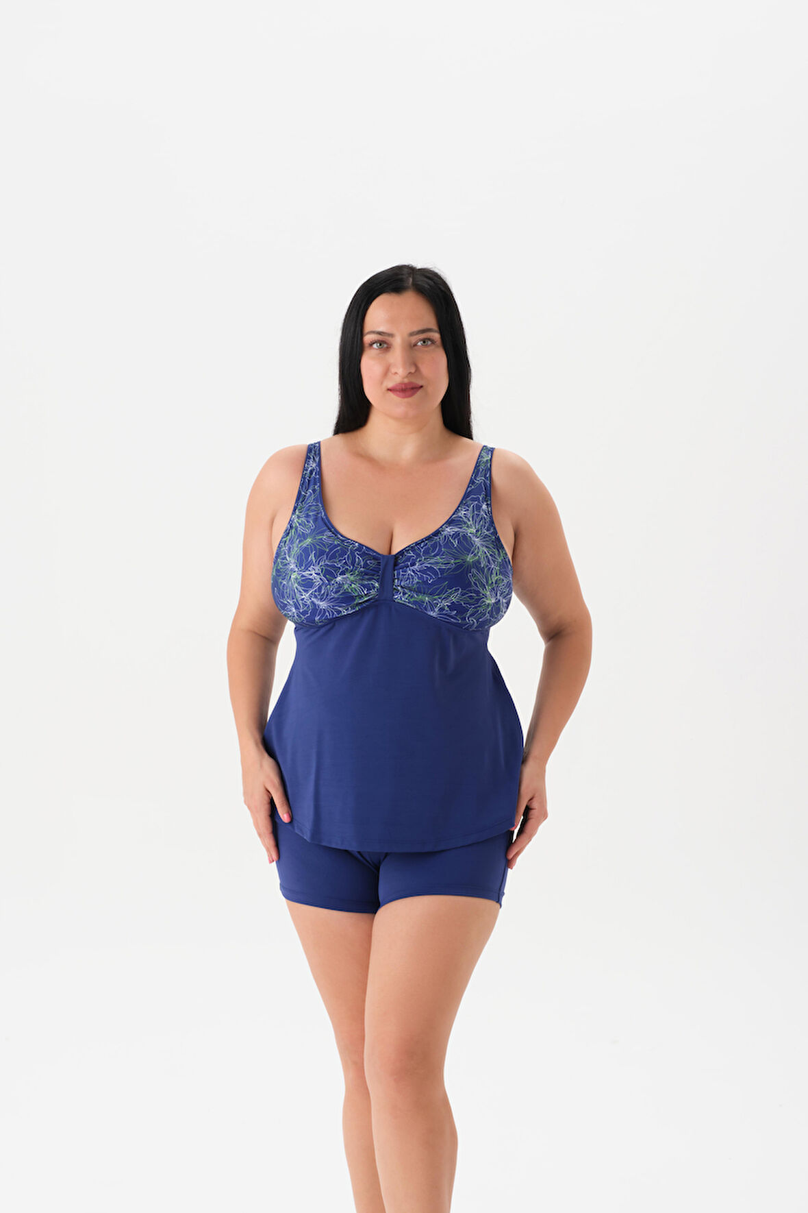 4042MY ŞORTLU TANKİNİ TK. Lacivert
