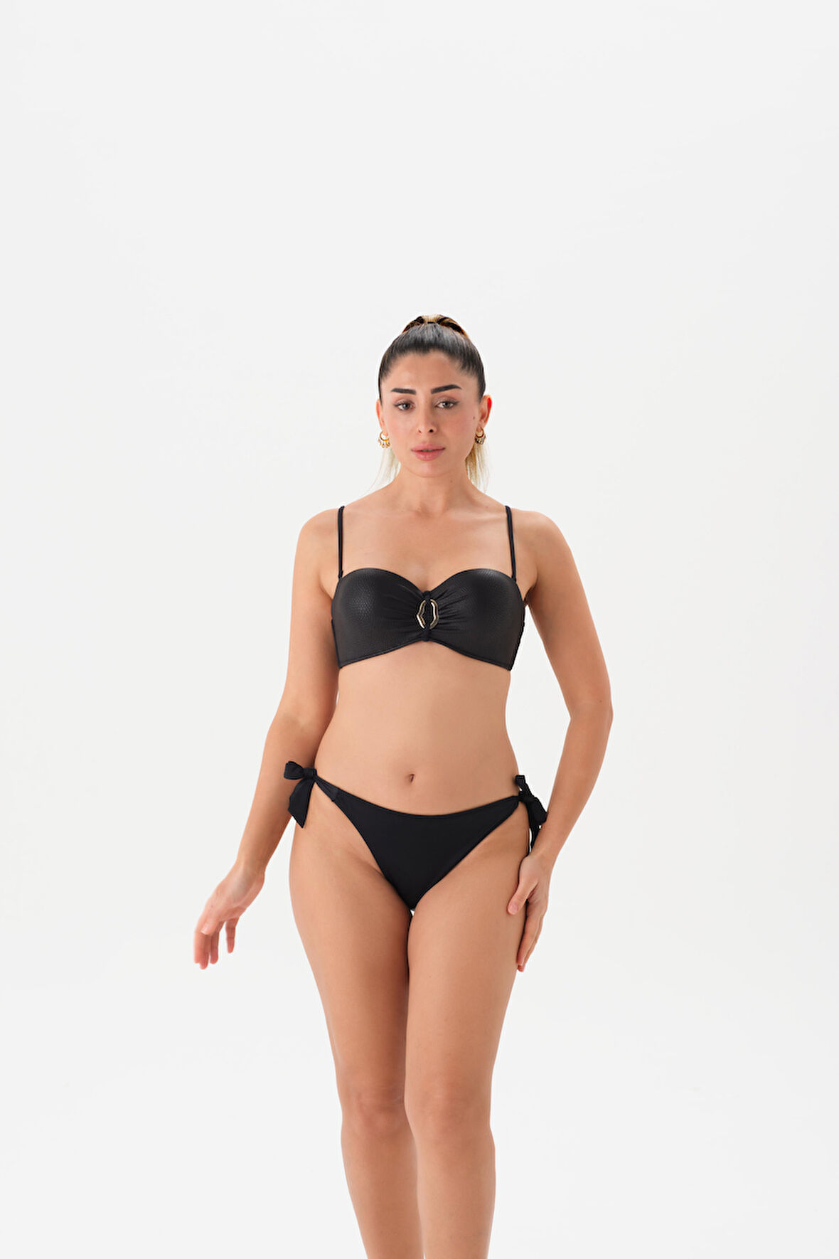 4140BK STRAPLEZ BİKİNİ TK. Siyah