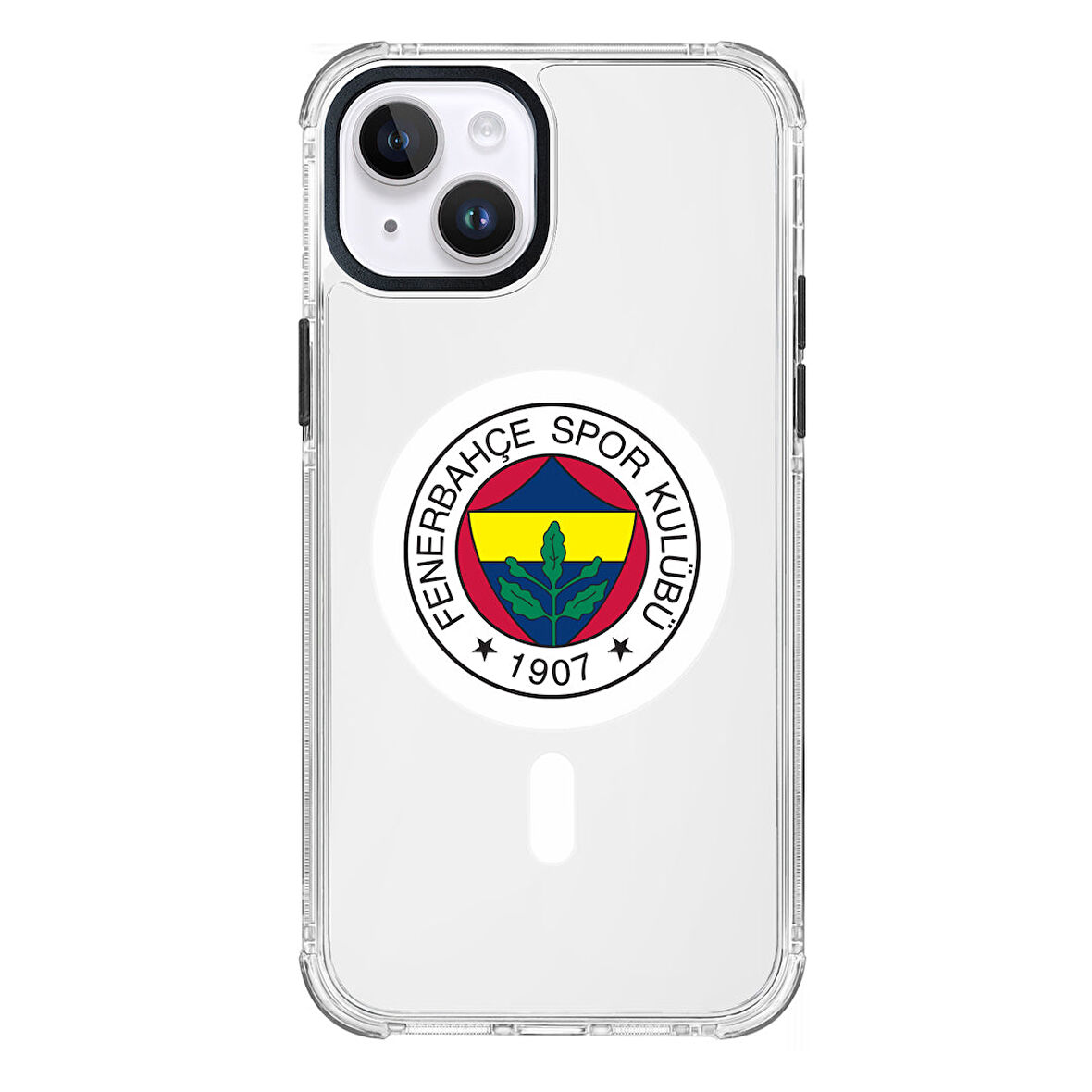 iPhone 13 Fenerbahçe Magsafe Logo Şeffaf Telefon Kılıfı