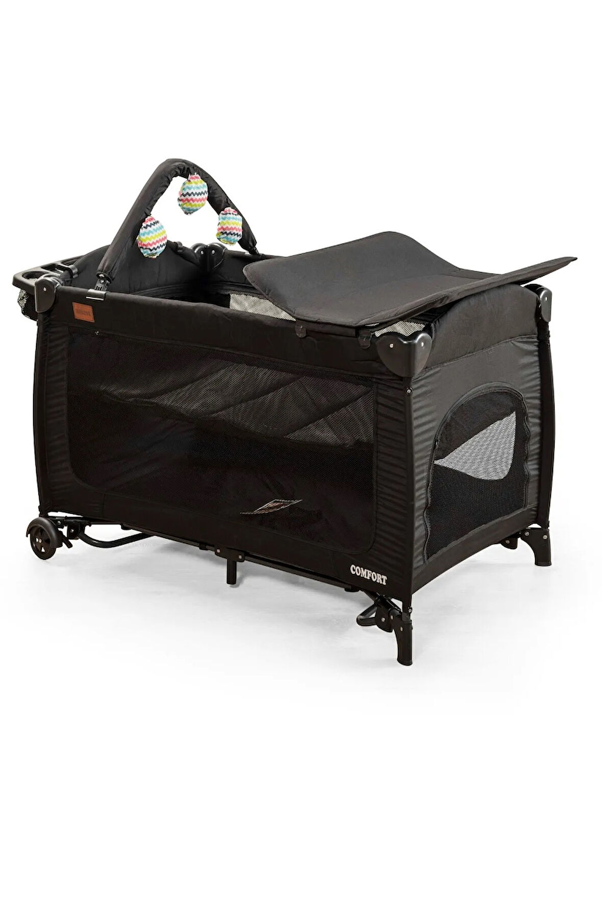 Mcn Comfier Park Yatak Sallanır Cibinlikli Oyun Parkı Beşik 70x110 Cm