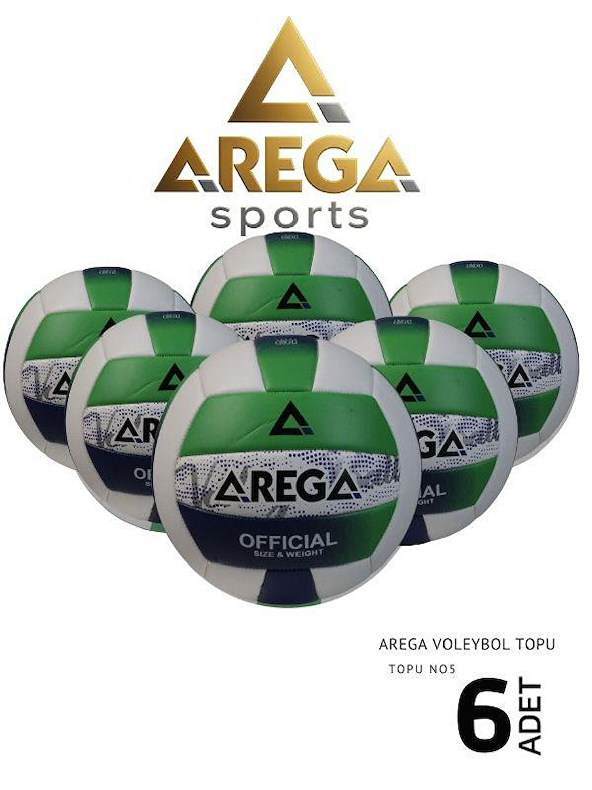 6 Adet Arega Voleybol Antrenman Topu TVB-40251 002