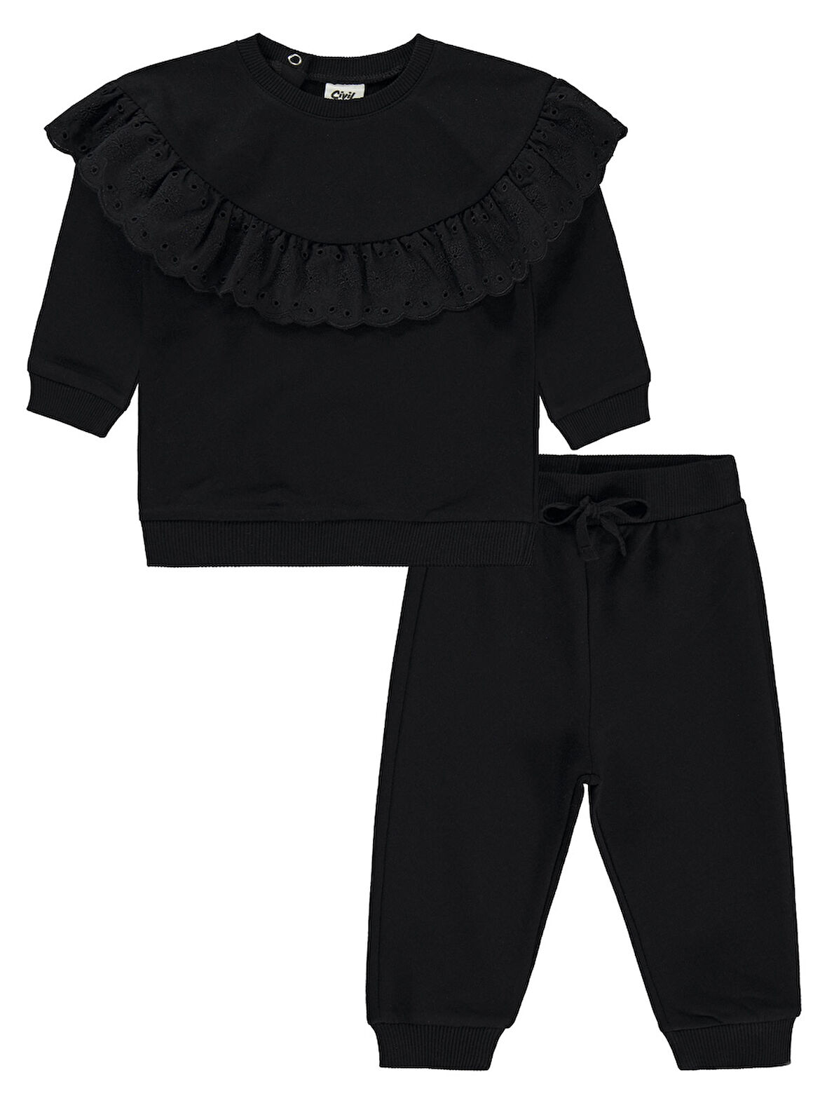 Civil Baby Kız Bebek Takım 6-18 Ay Siyah