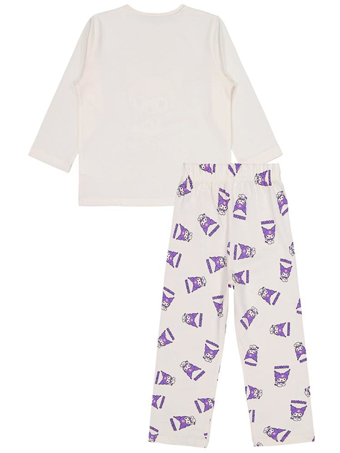 Kuromi 2-5 Yaş Pijama Takımı - Ekru 3-4 Yaş