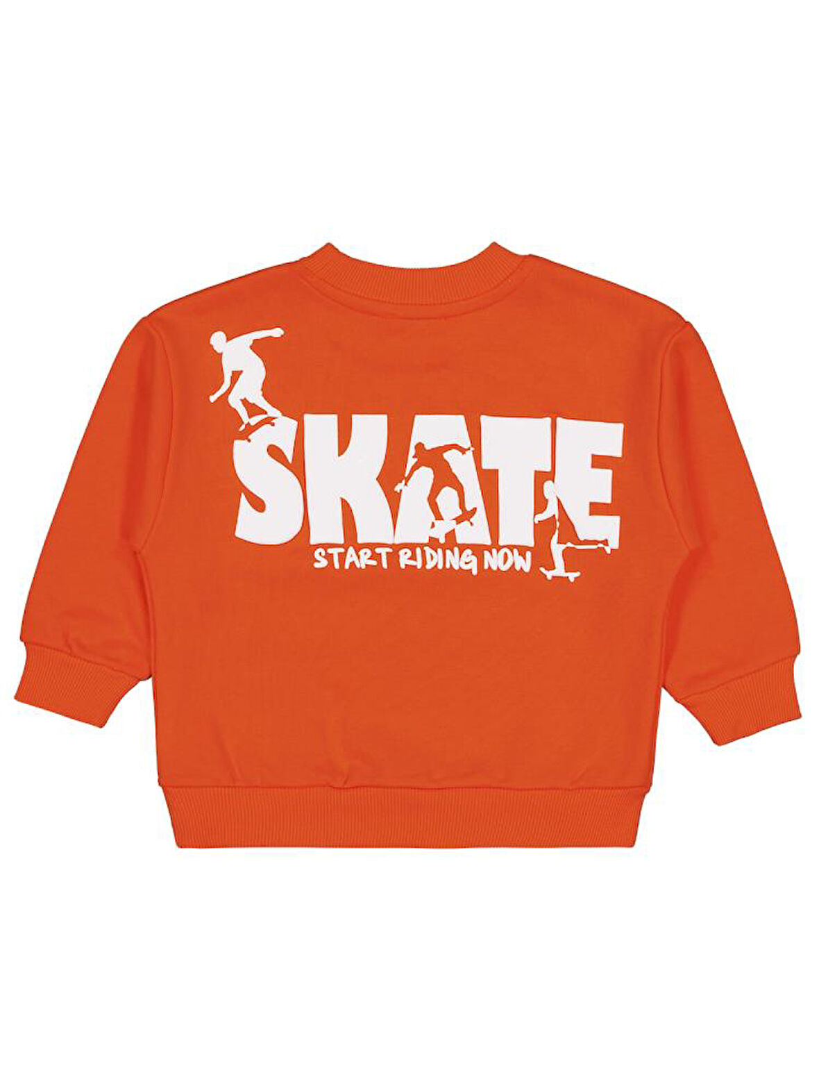 Civil Boys Skate Start Baskılı 2-5 Yaş Sweatshirt - Turuncu 3-4 Yaş